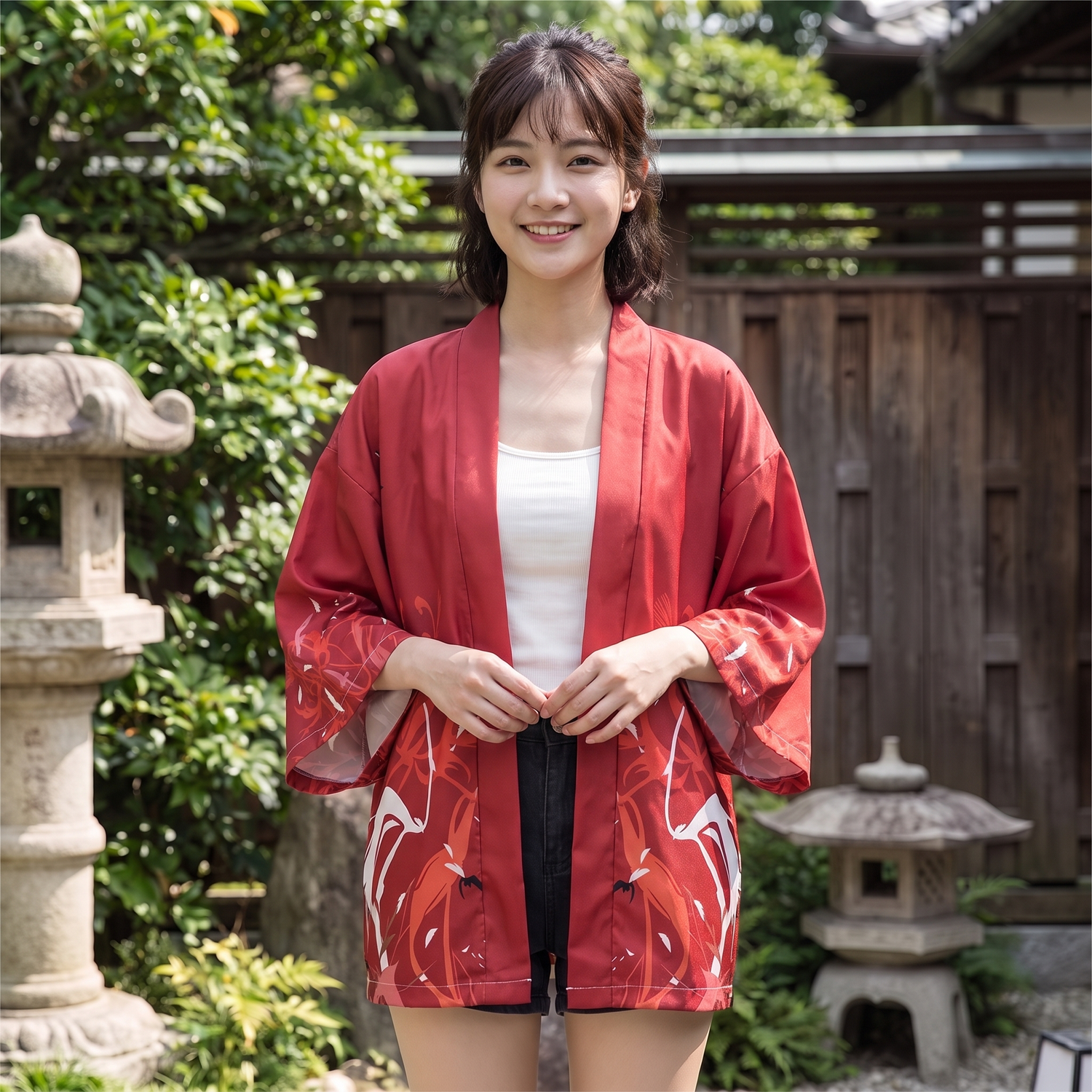 Red Kimono Jacket