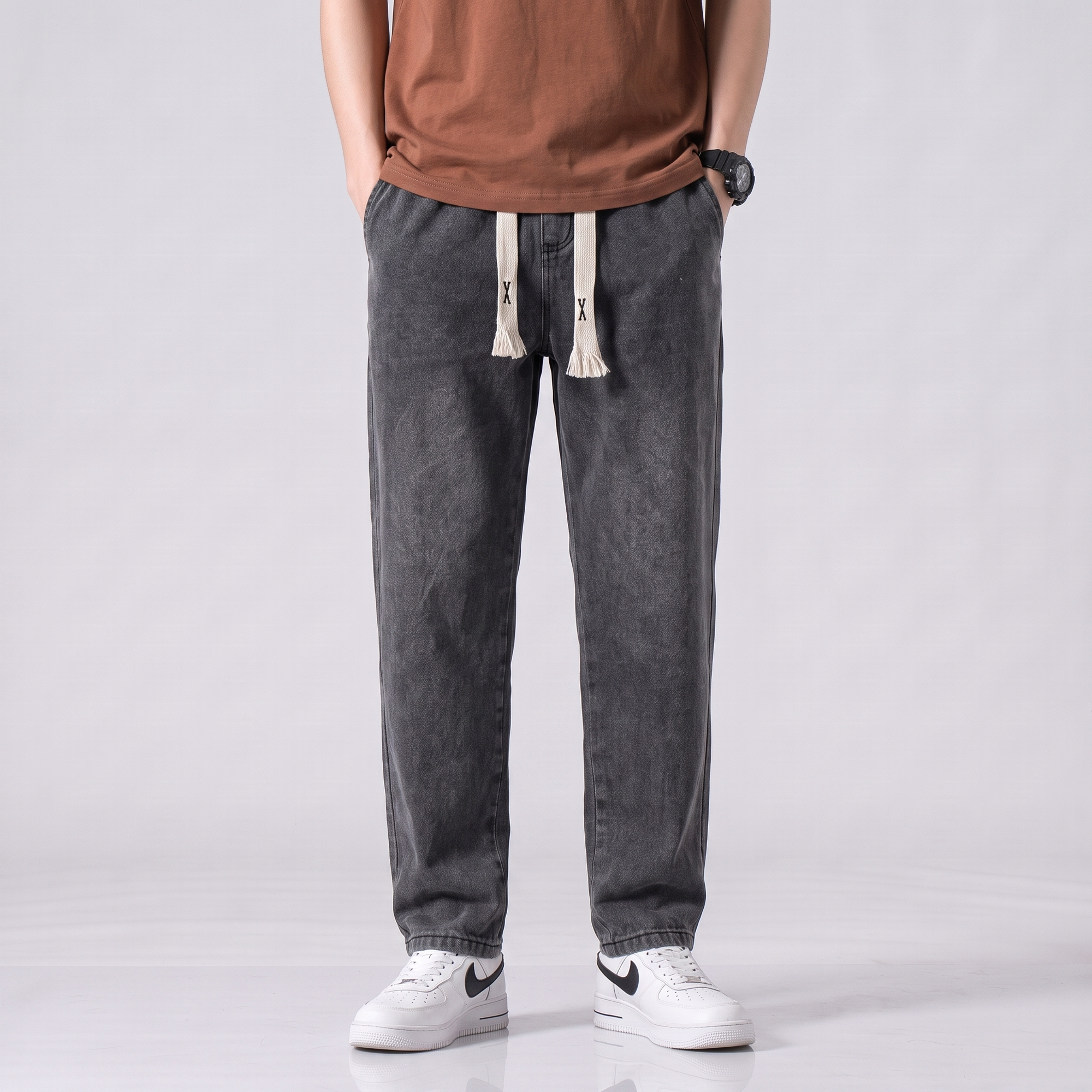 Denim Japanese Pants Men