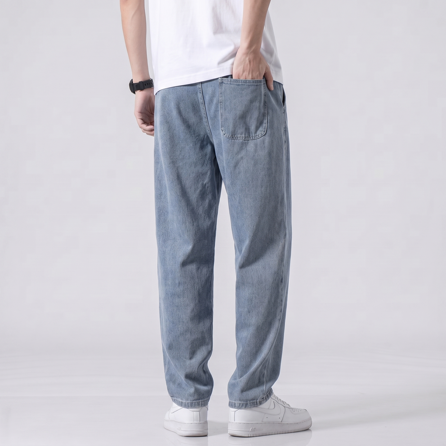 Denim Japanese Pants Men