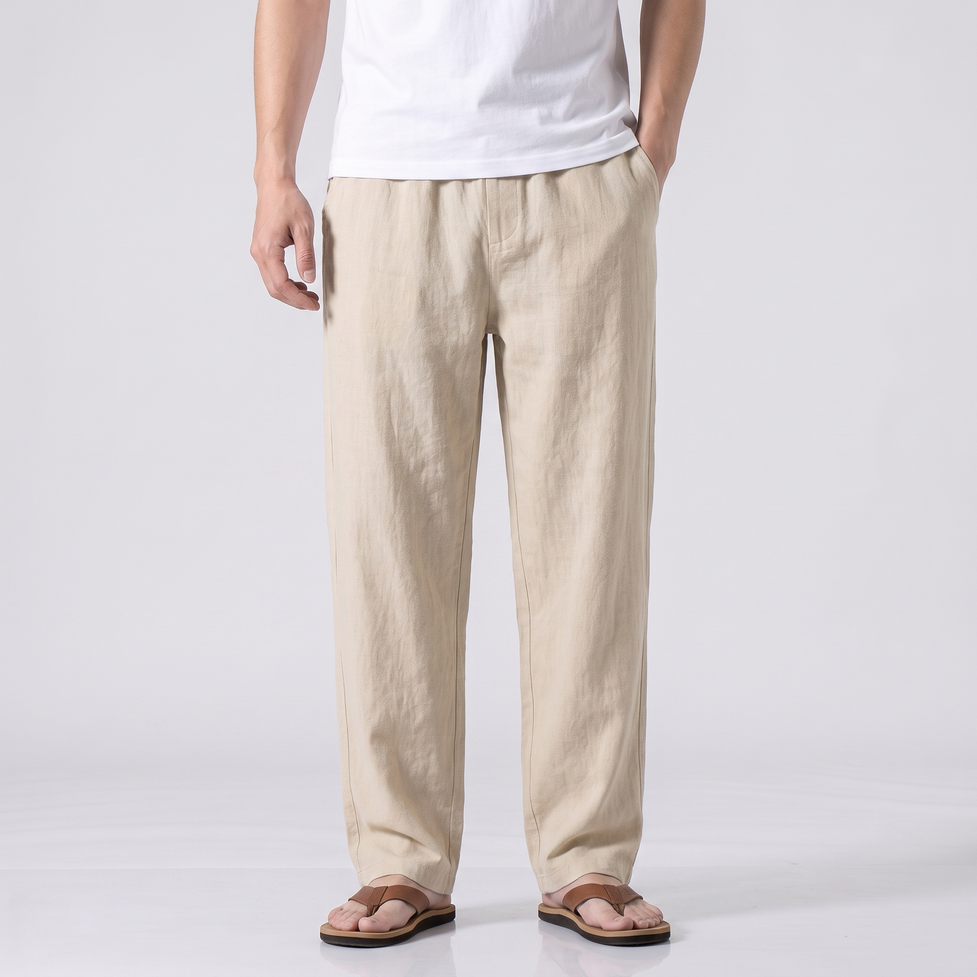 Loose Fit Japanese Pants Men
