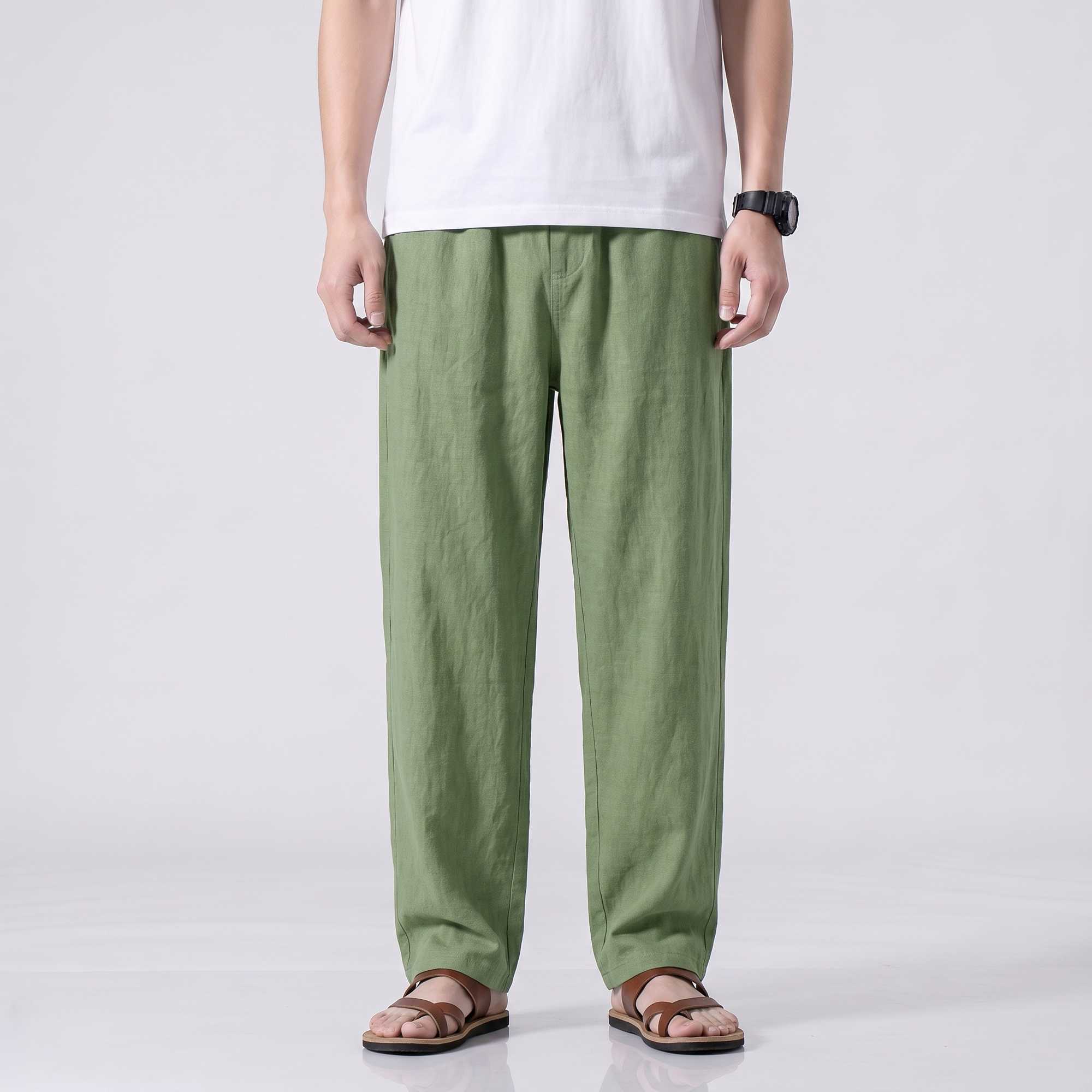 Loose Fit Japanese Pants Men