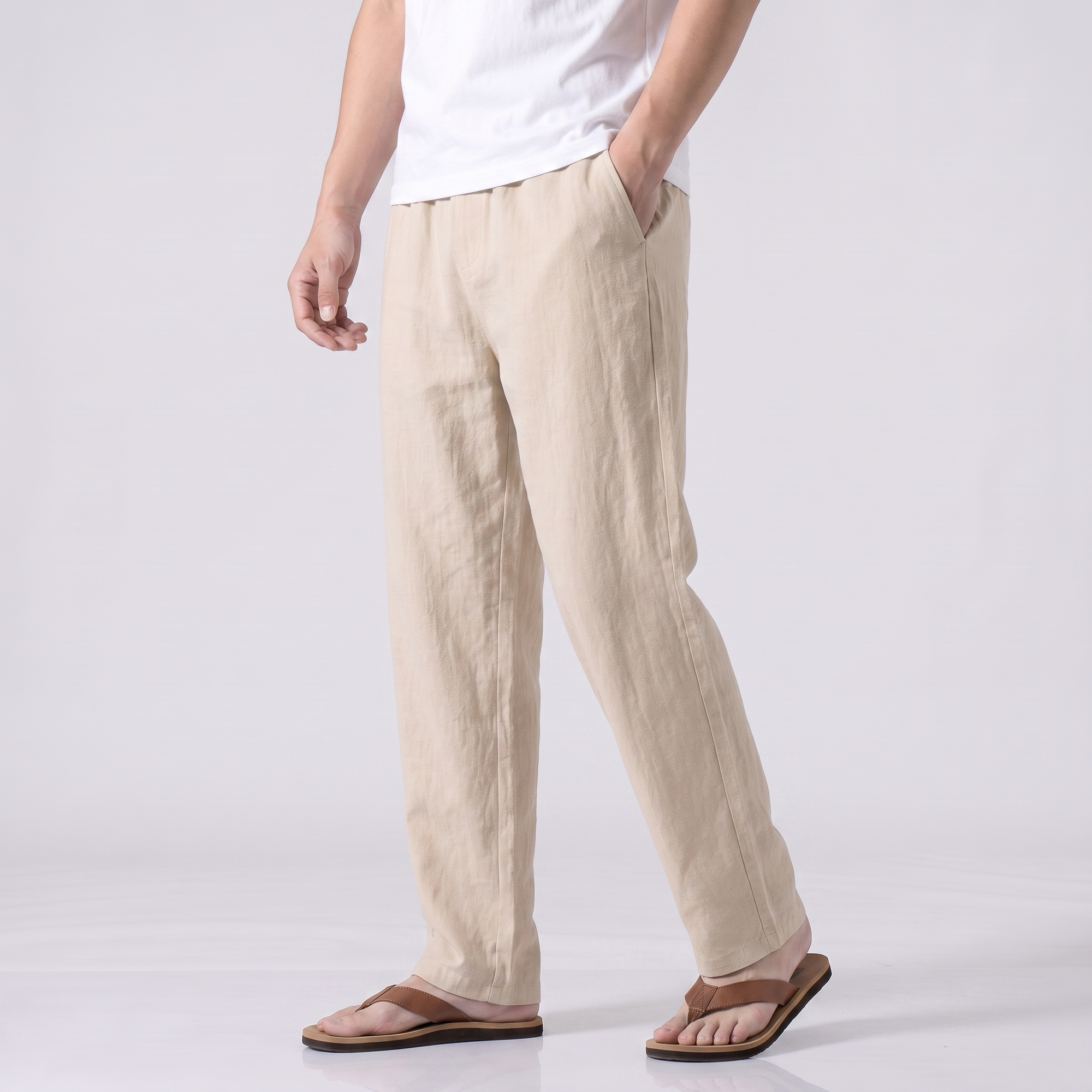 Loose Fit Japanese Pants Men