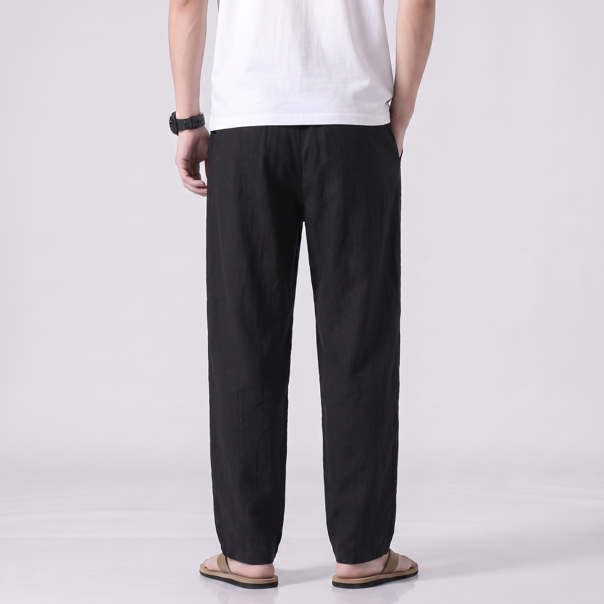 Loose Fit Japanese Pants Men