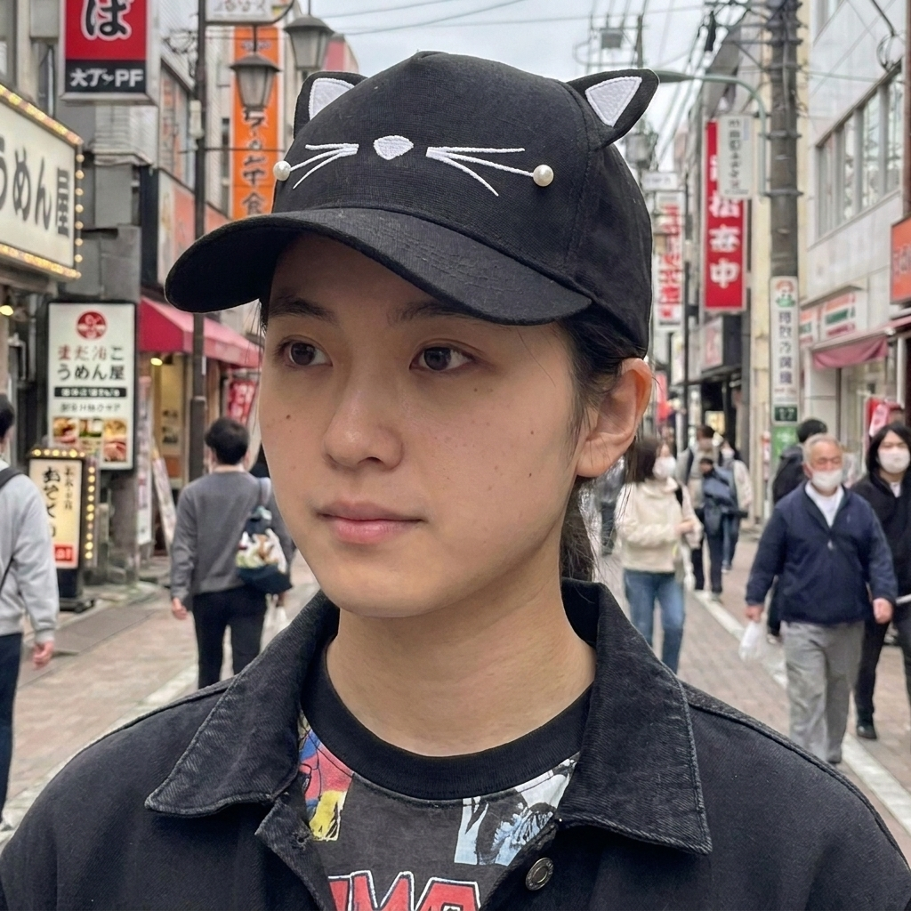 Kawaii Neko Japanese Cap