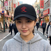 Black and Red Japanese Cap