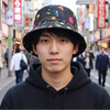 Harajuku Printed bucket hat