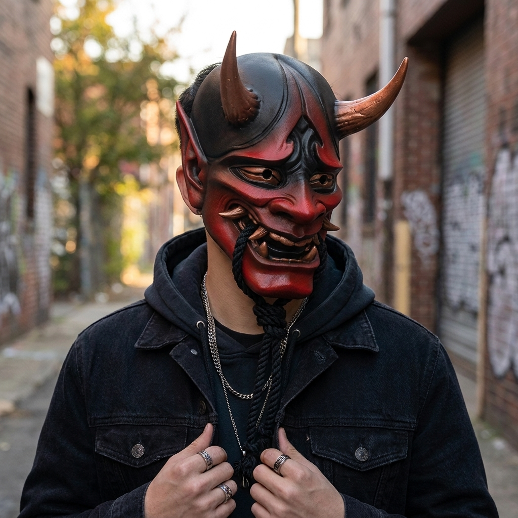 Japanese Prajna Oni Mask