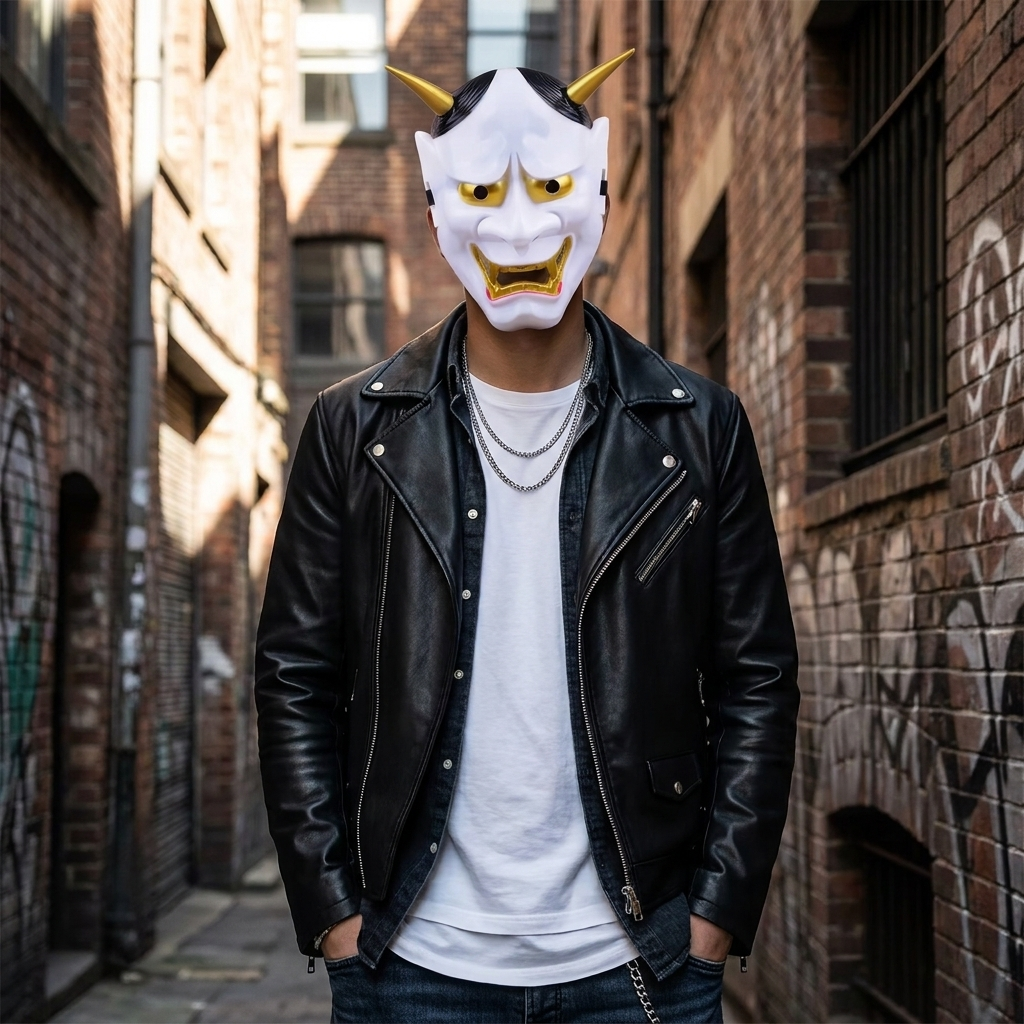Japanese Ghost Head Prajna Mask