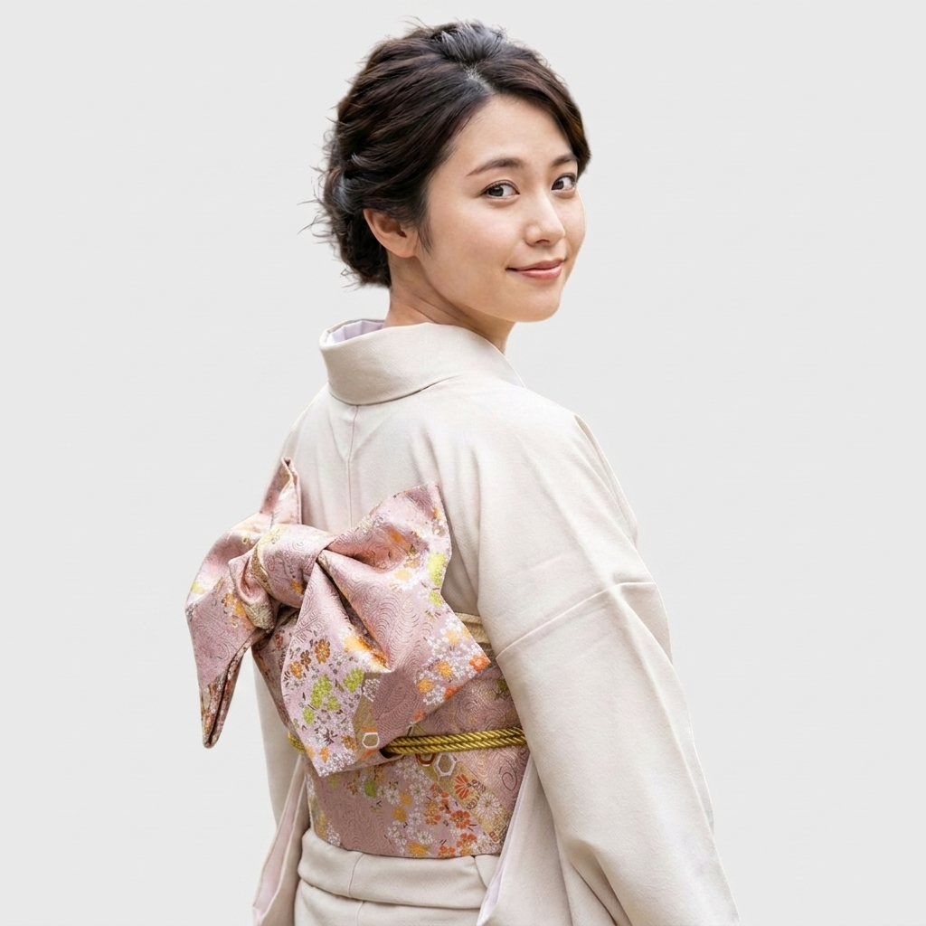 Pink Kimono Belt Womens Obi
