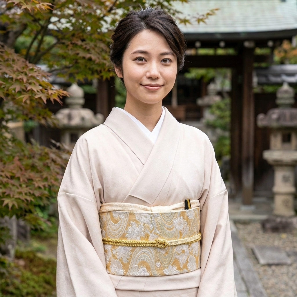 Gold Kimono Belt Womens Obi