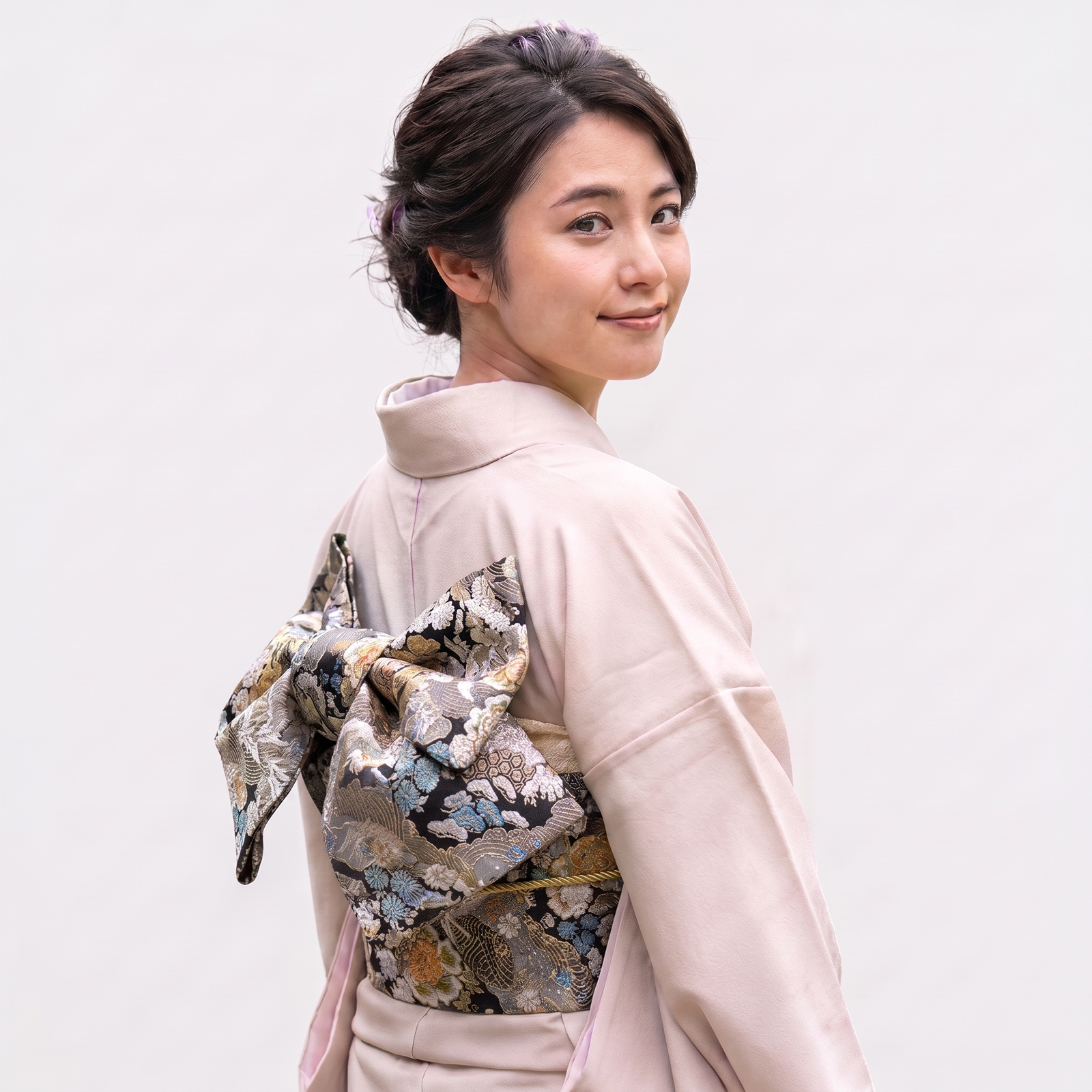 Grey Kimono Belt Womens Obi