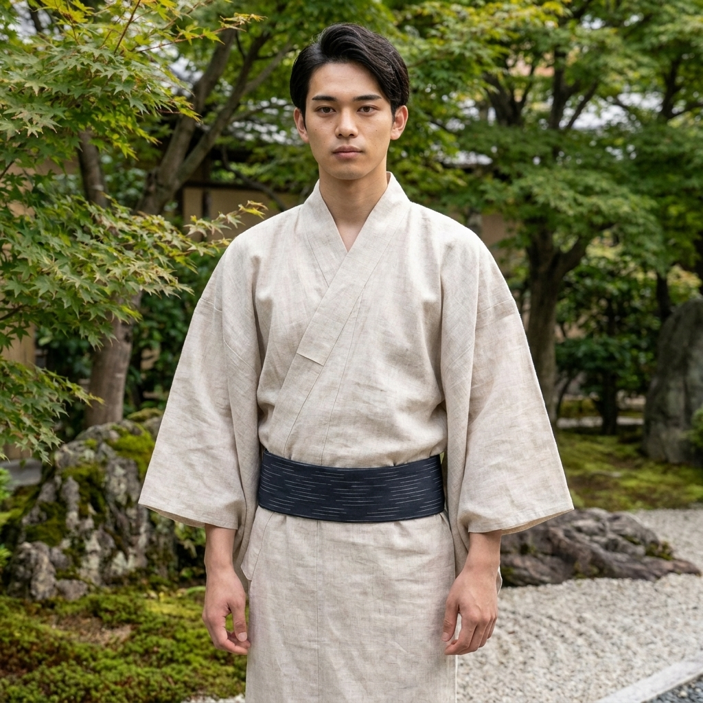 Grey Belt Men's Obi