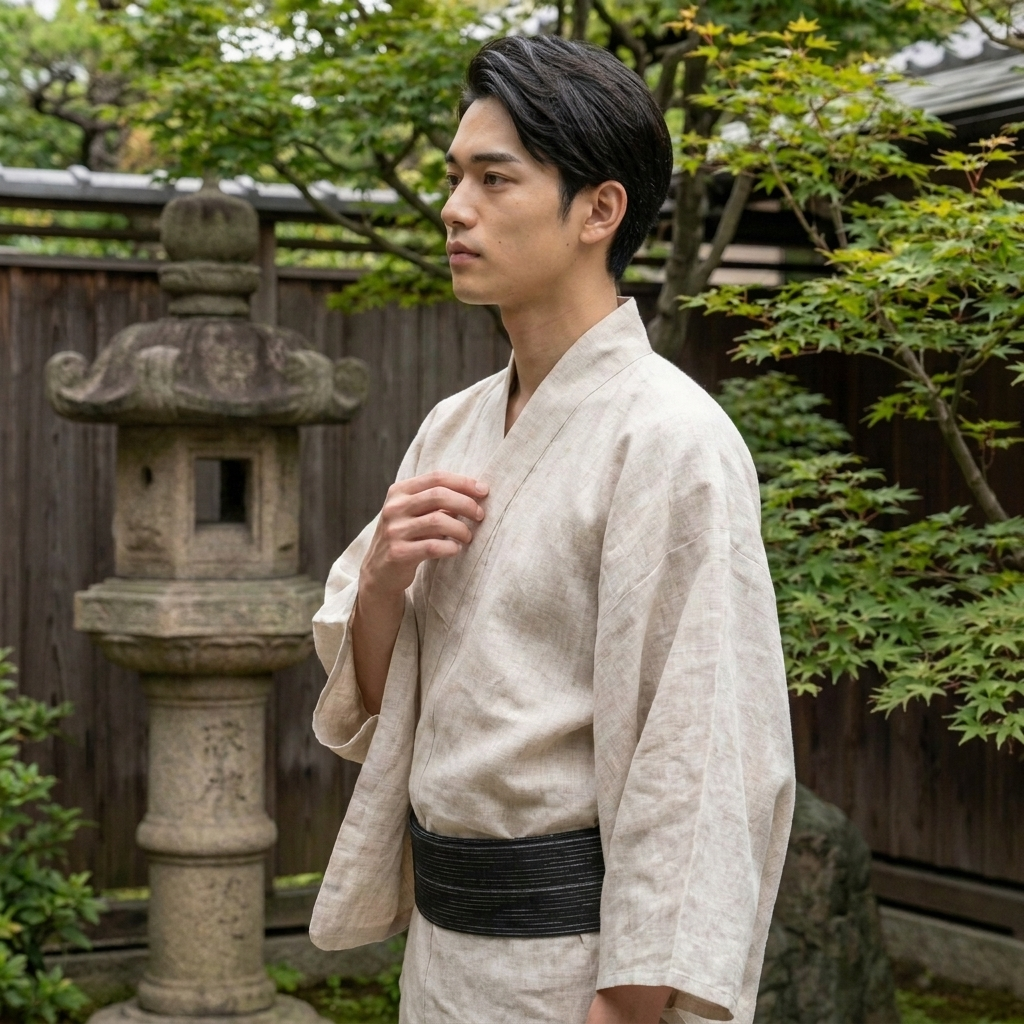 Japanese Striped Men's Obi