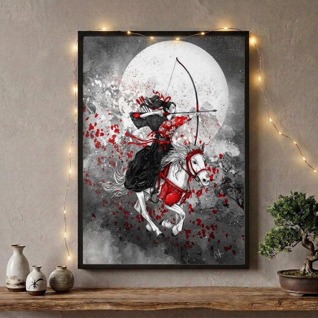 Japanese Rider Painting