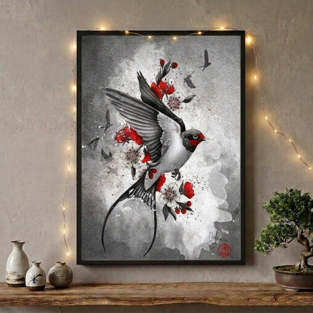 Japanese Bird Painting