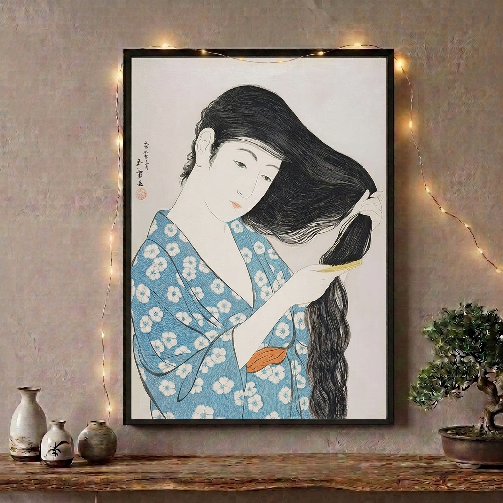 Japanese Women Painting Wall Art