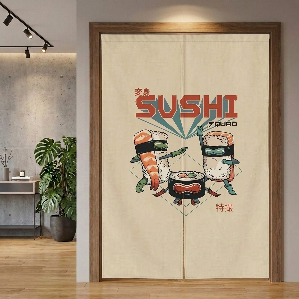Noren Curtain Sushi Ninja