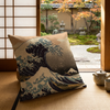 Japanese Great Wave Cushion Cover