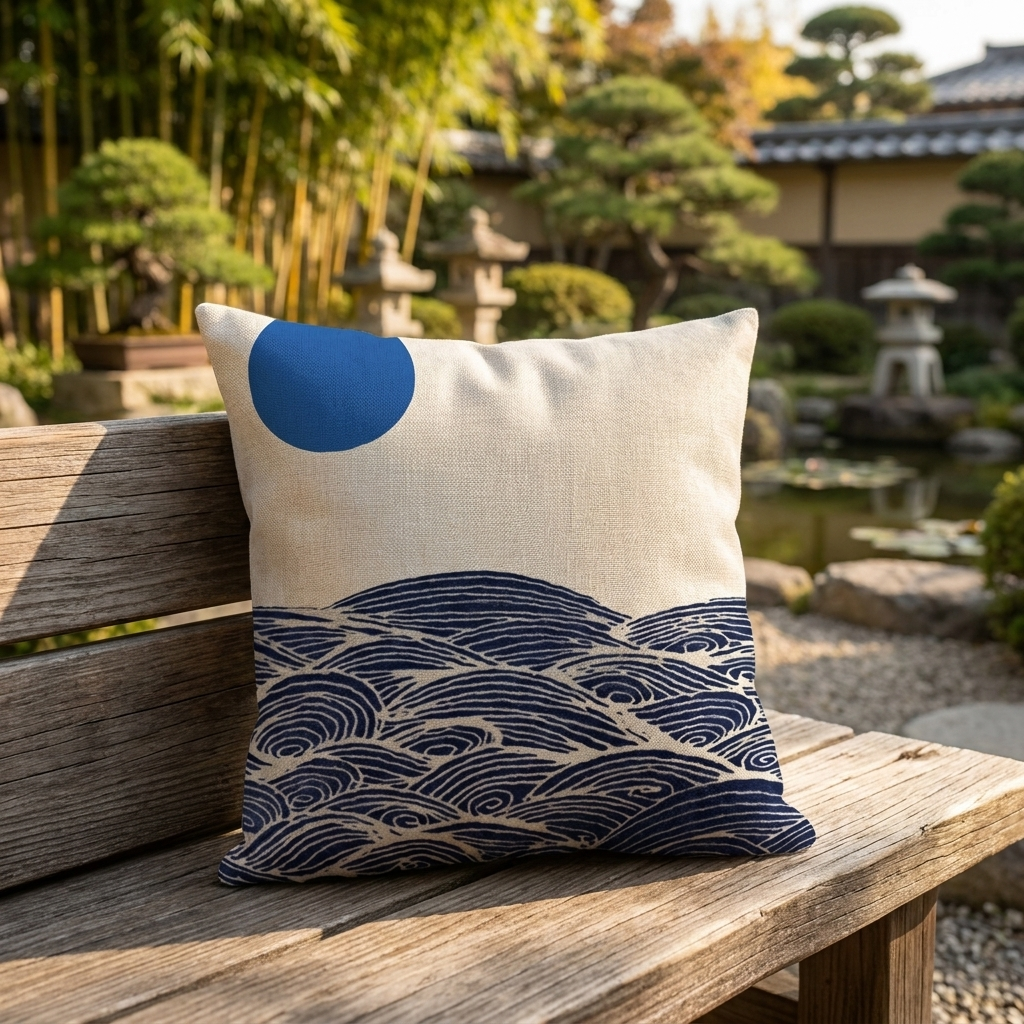 Ocean Japanese Cushion Cover
