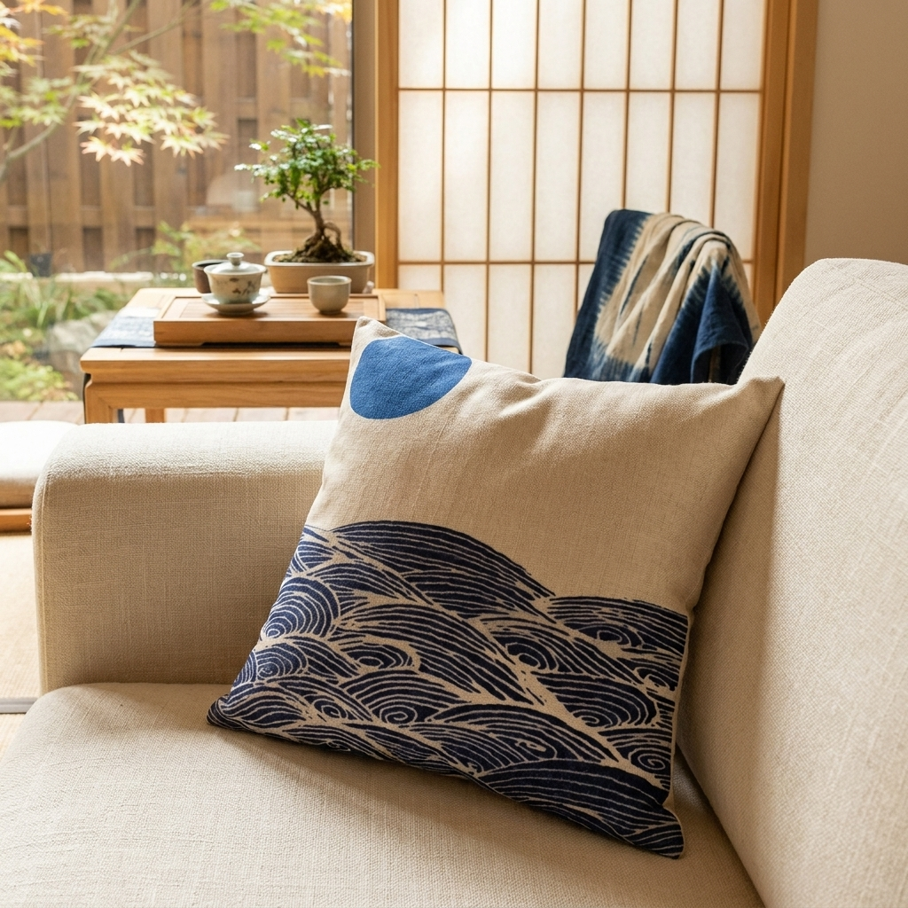 Ocean Japanese Cushion Cover