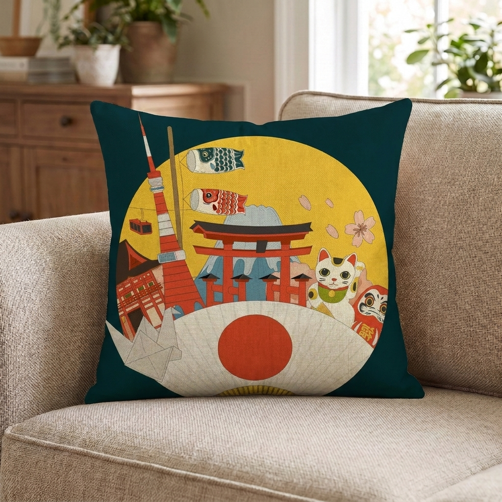 Japanese Style Cushion Cover