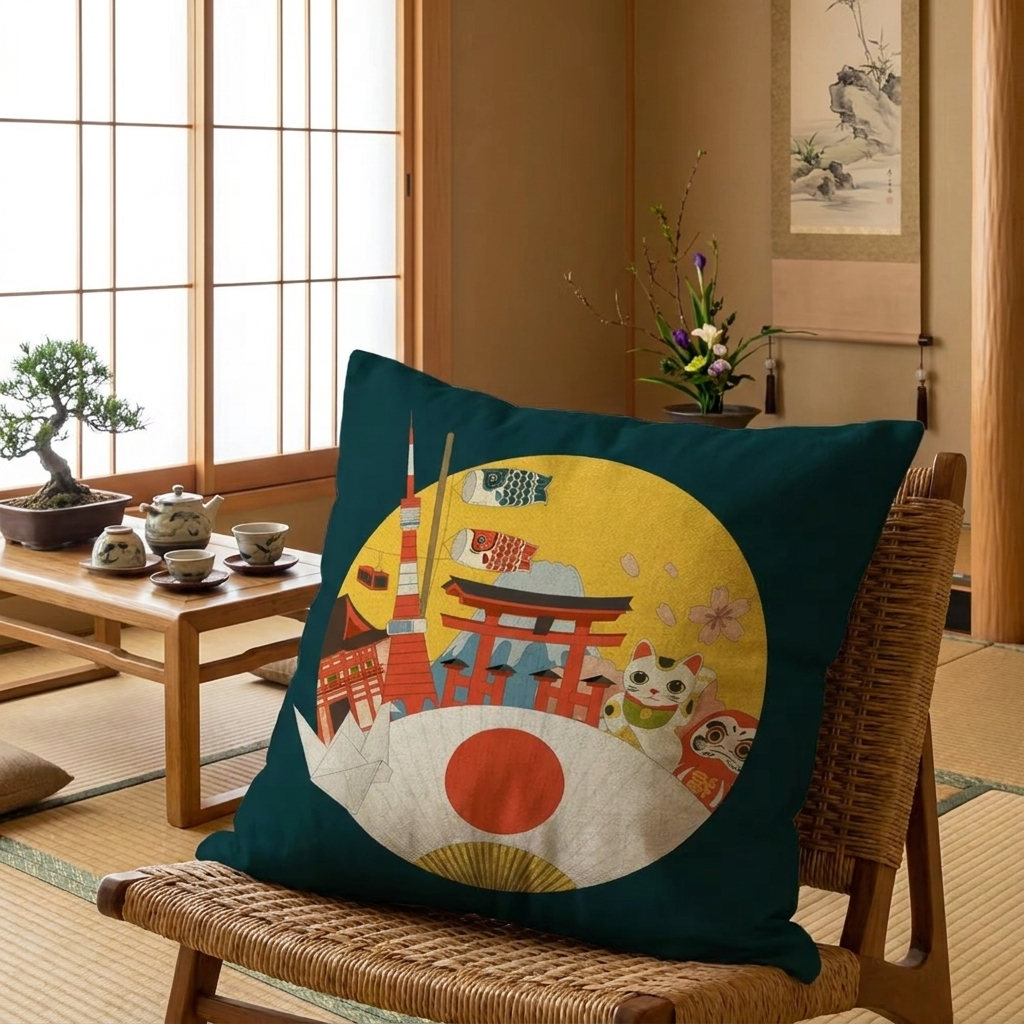 Japanese Style Cushion Cover