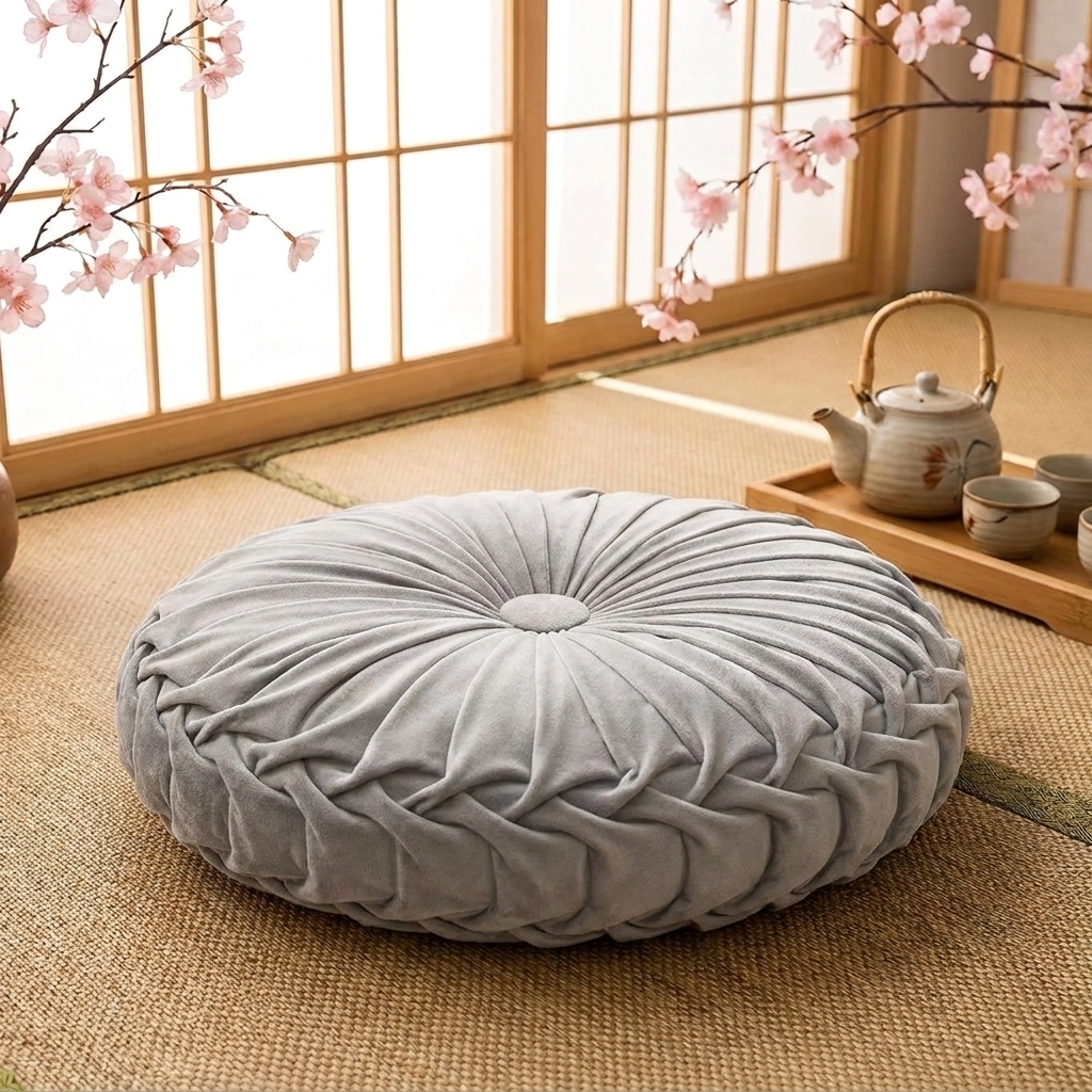 Grey Japanese Cushion