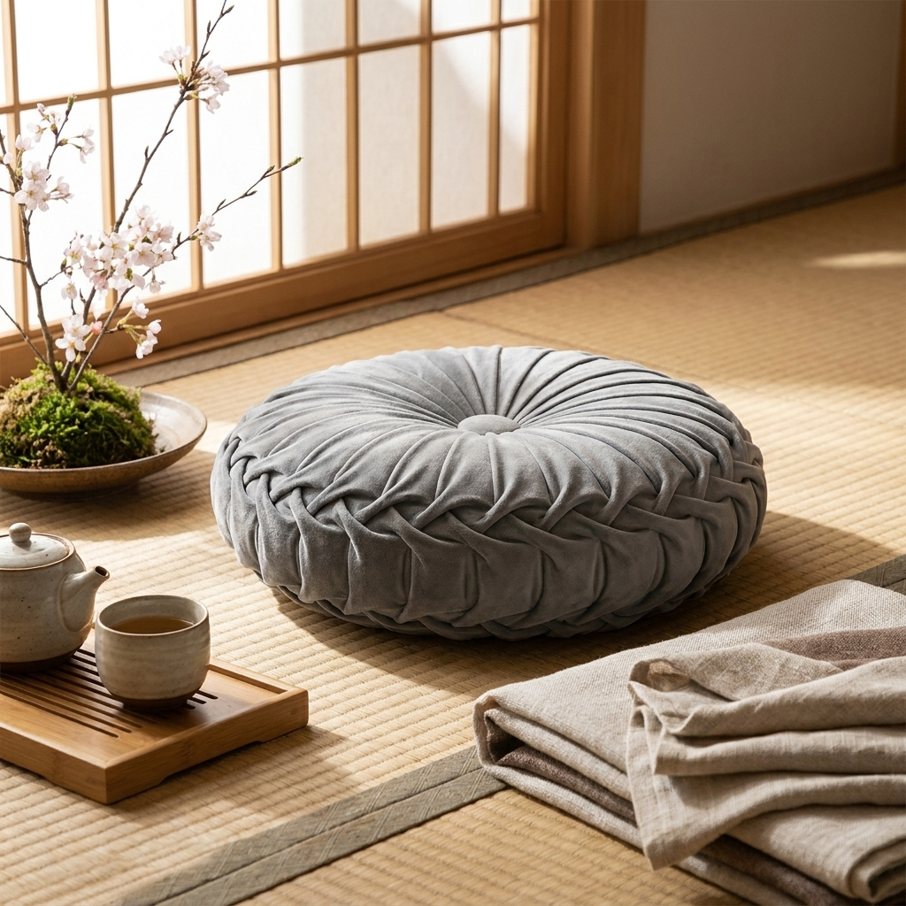 Grey Japanese Cushion