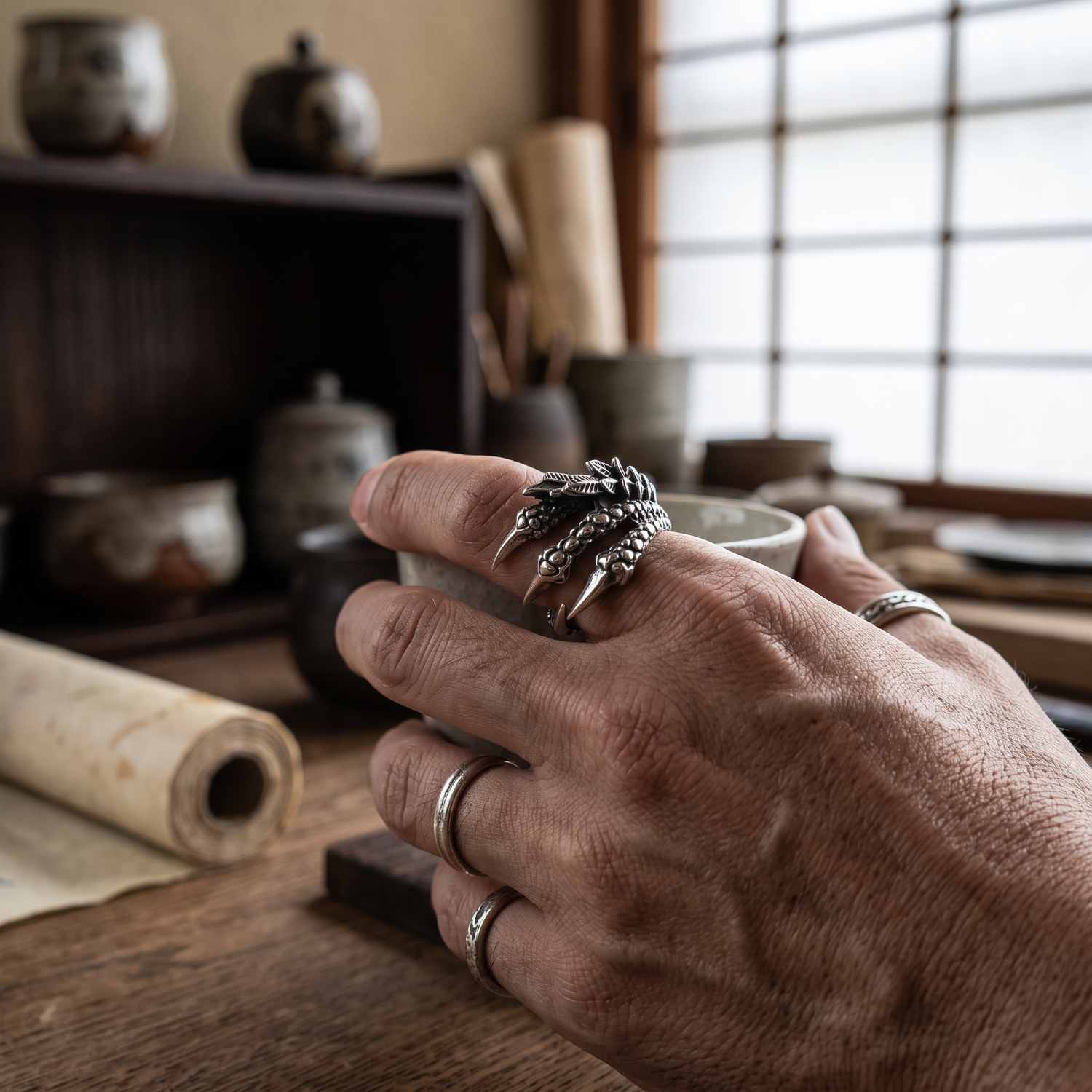 Dragon Claw Japanese Ring