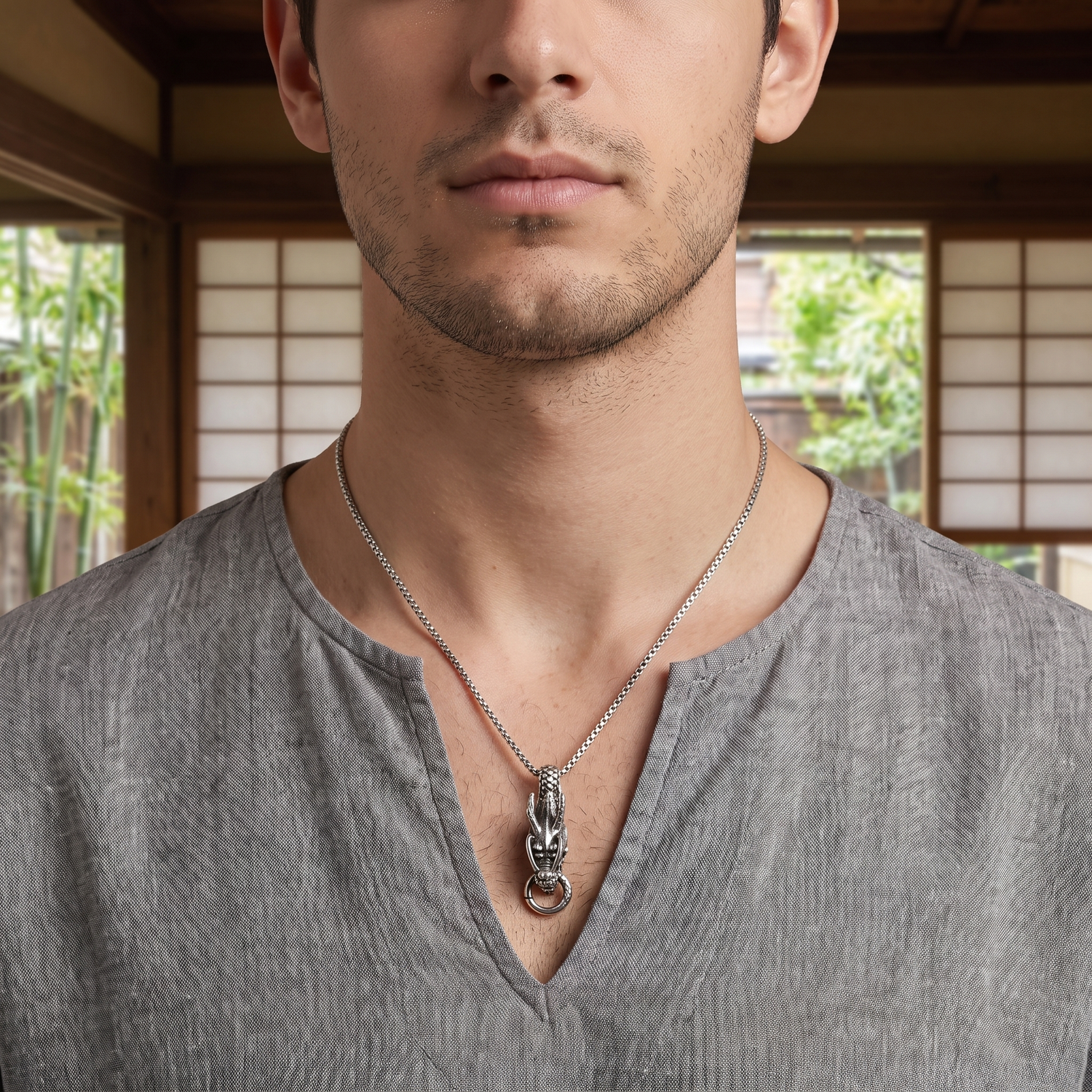 Japanese Mens Necklace