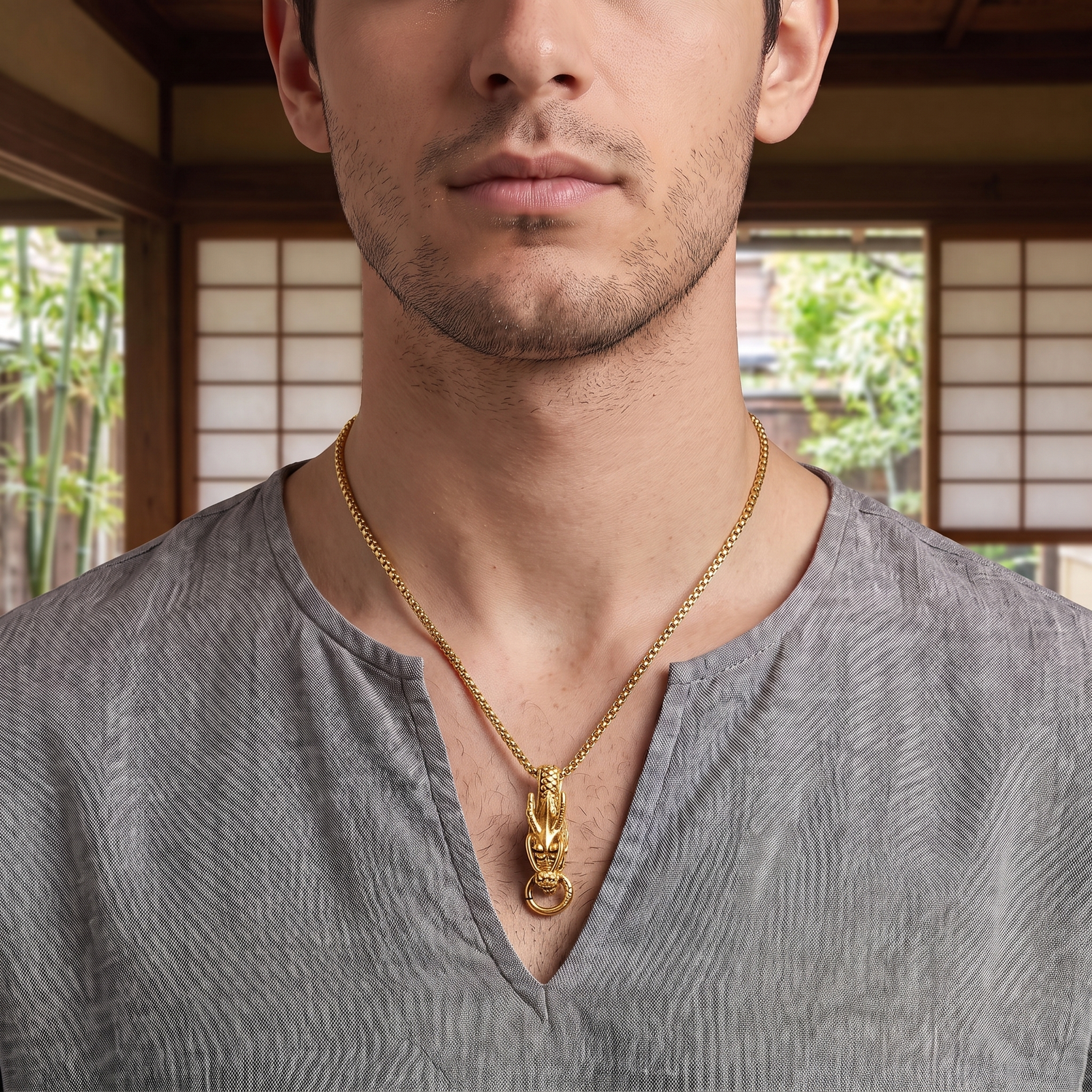 Japanese Mens Necklace