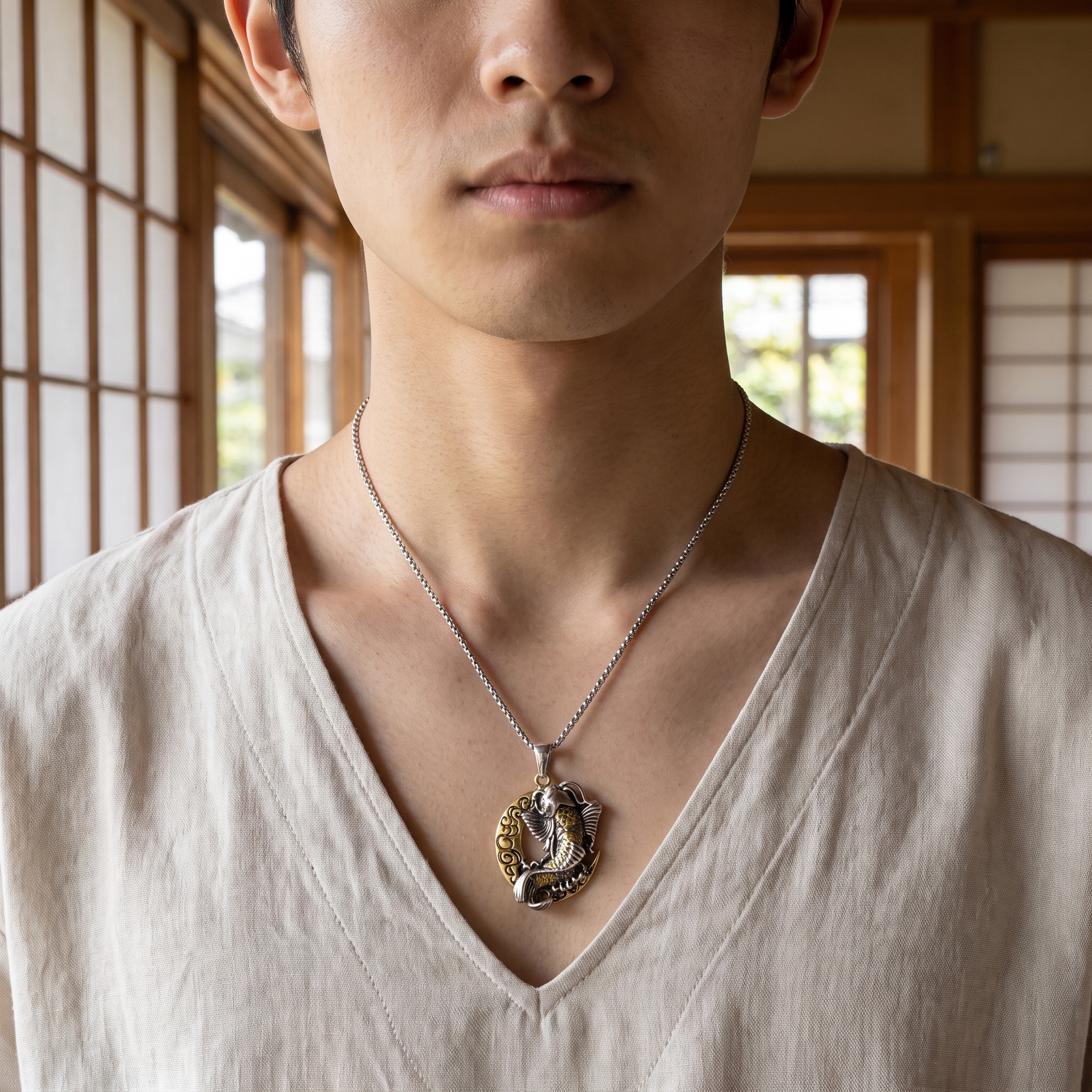 Carp Koï Japanese Pendant