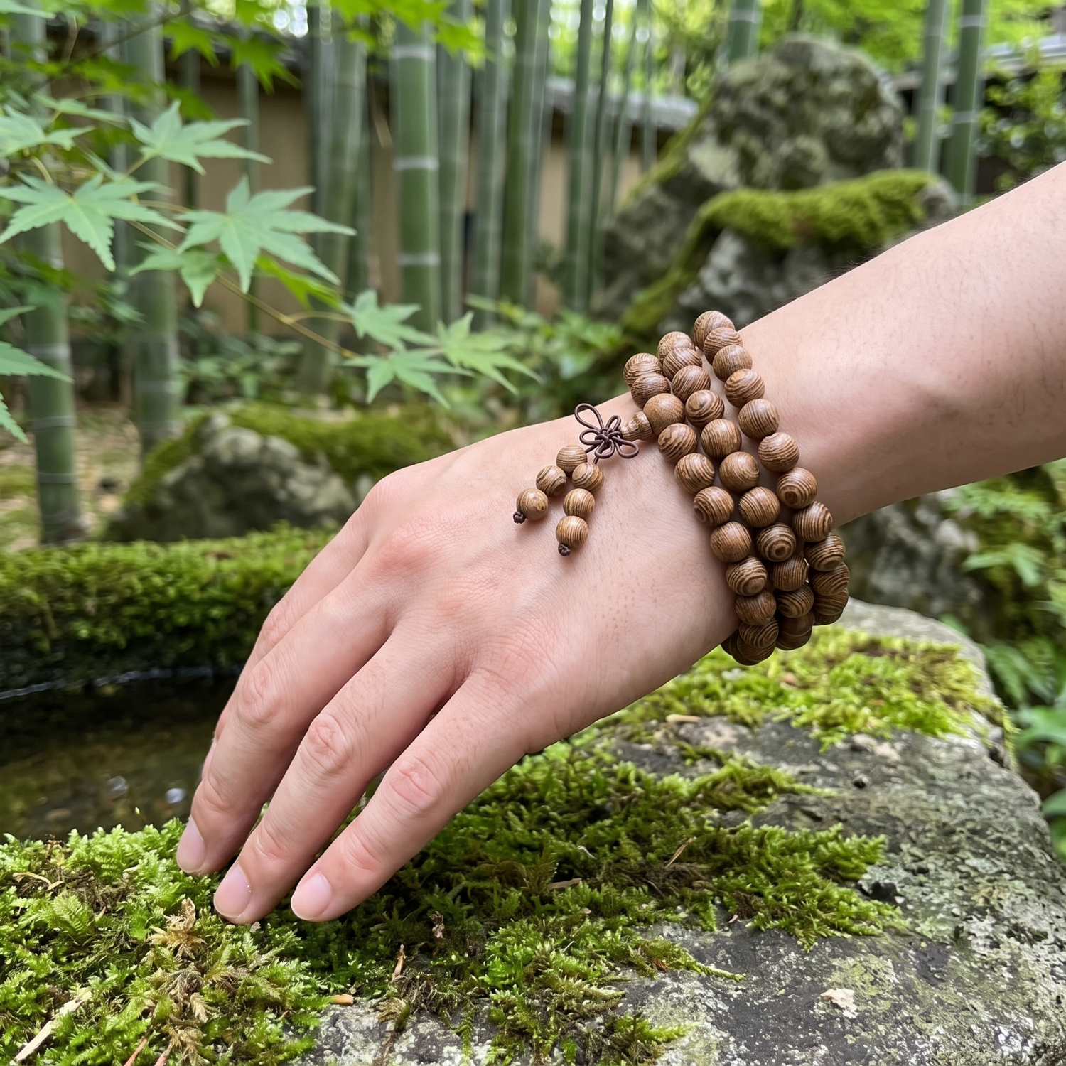Natural Wooden Buddhist Bracelet