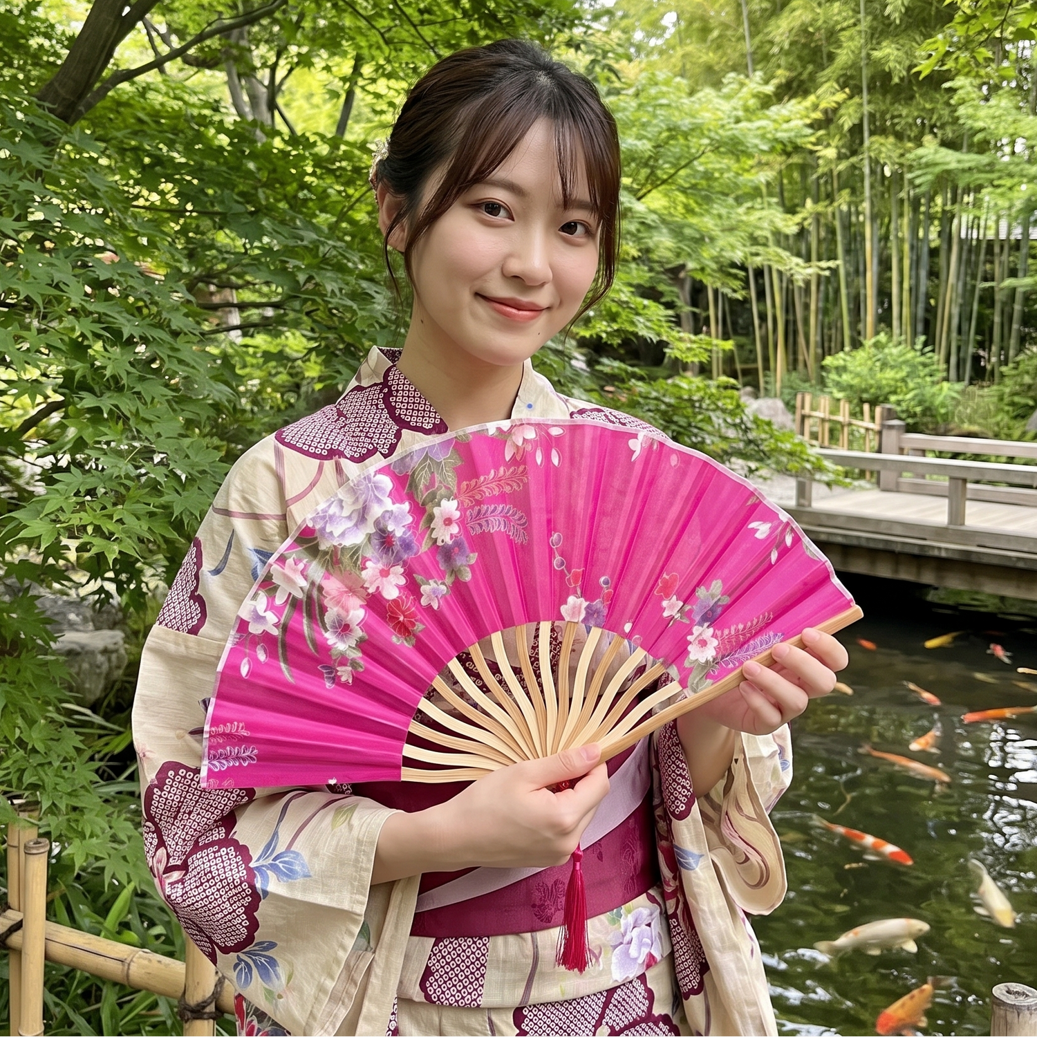 Pink Japanese Fan
