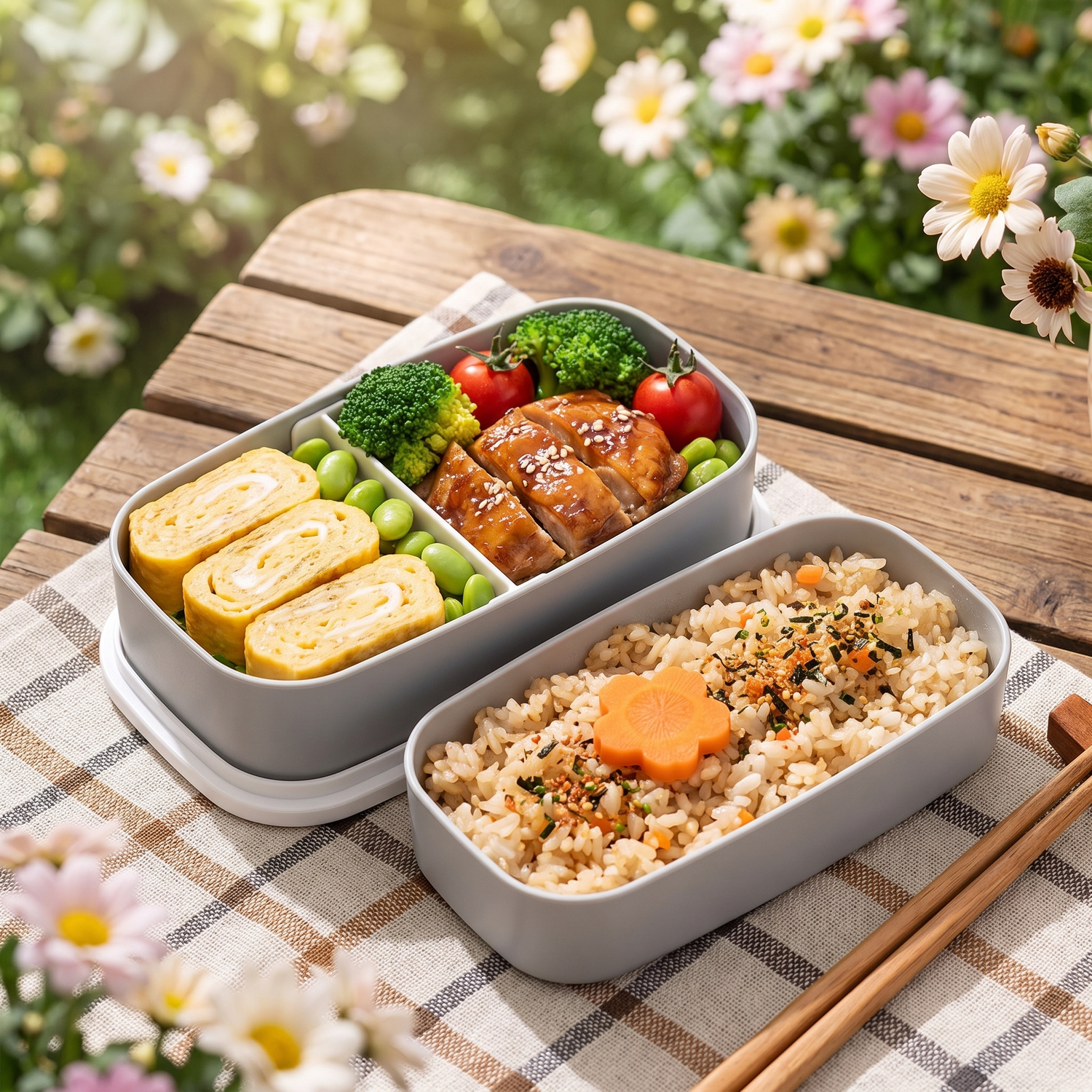 Two Layers Japanese  Bento Box