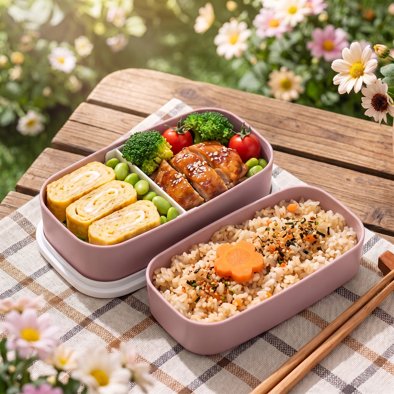 Two Layers Japanese  Bento Box