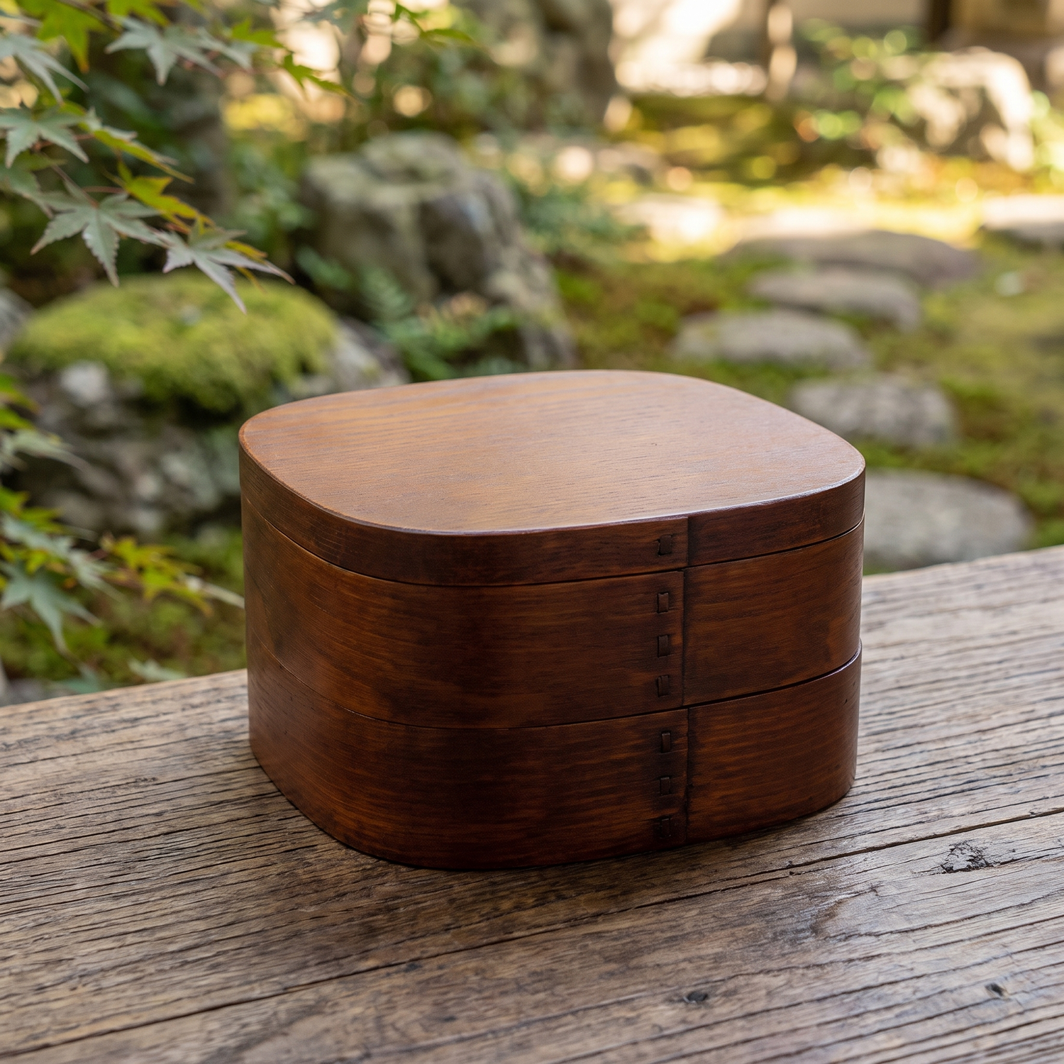 Wooden Japanese Bento Box