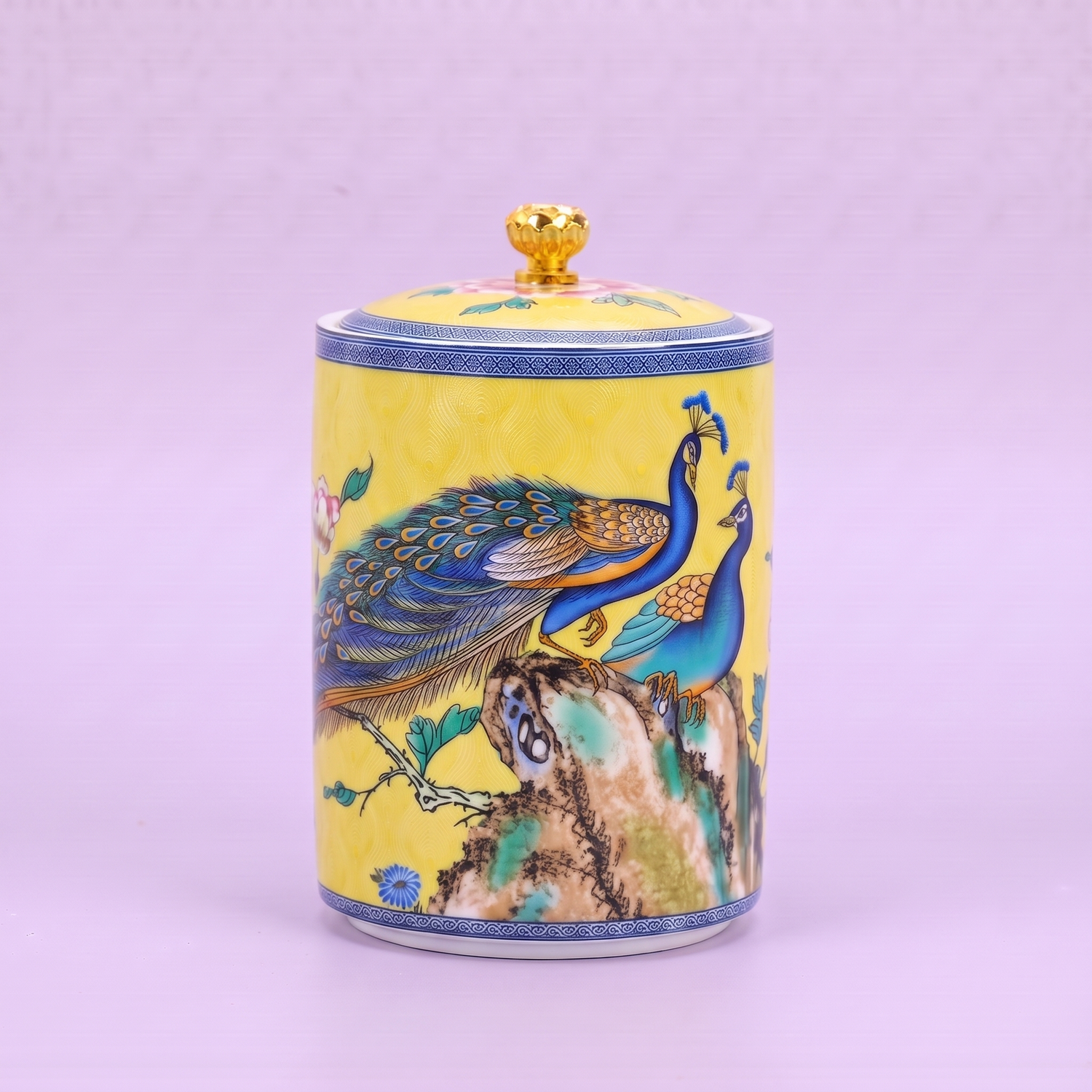 Japanese Peacock Tea Box