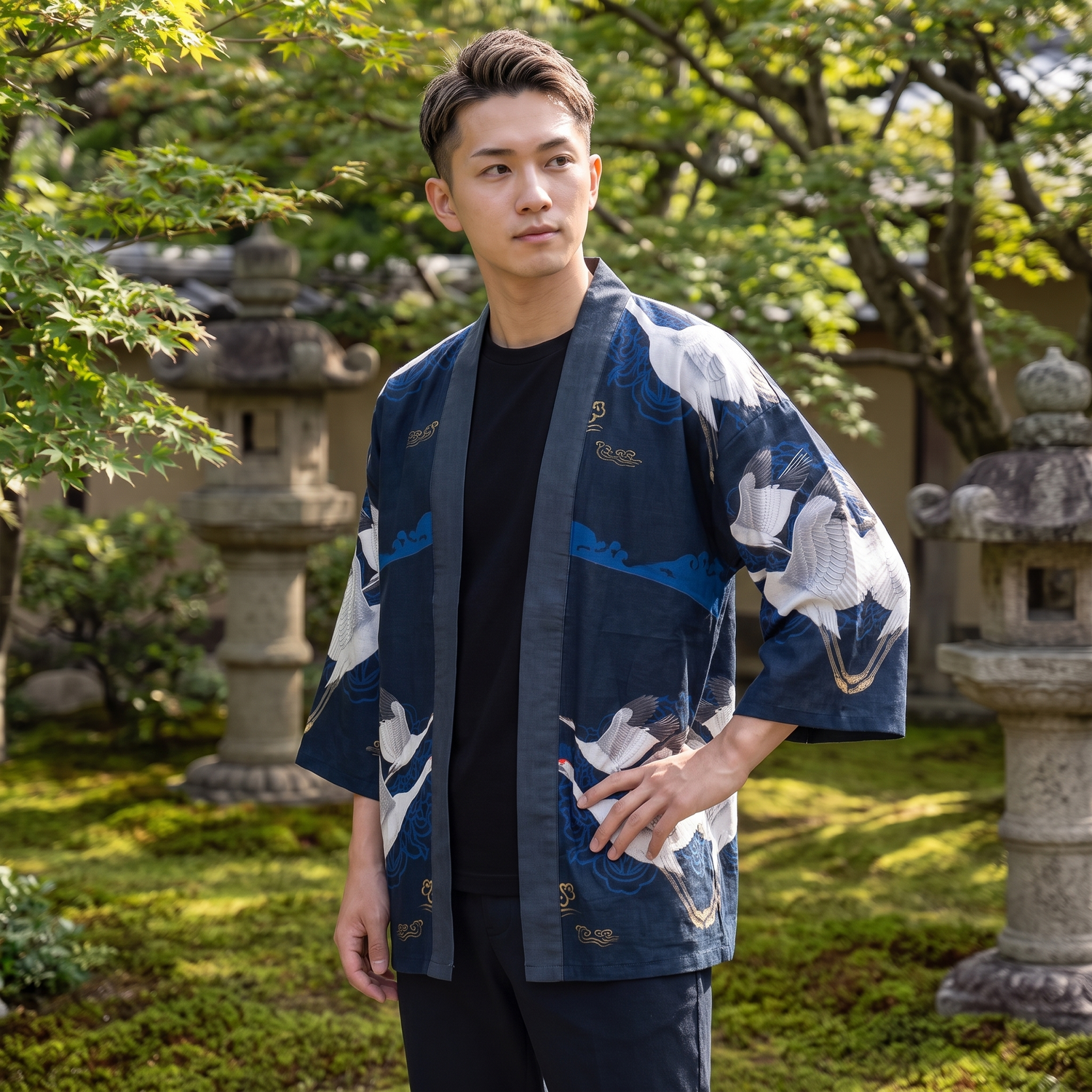 Japanese Kimono Cardigan Men