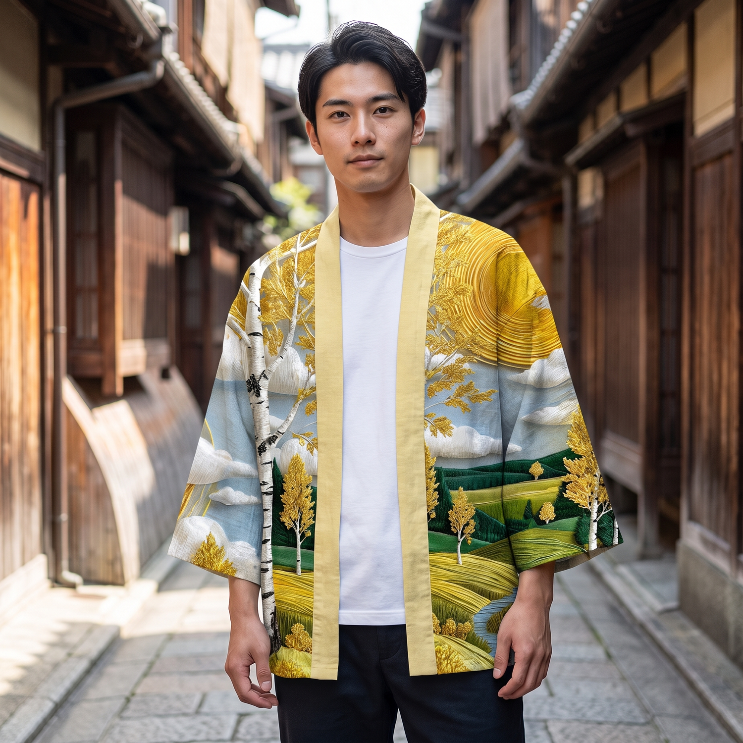 Men's Japanese Kimono Cardigan