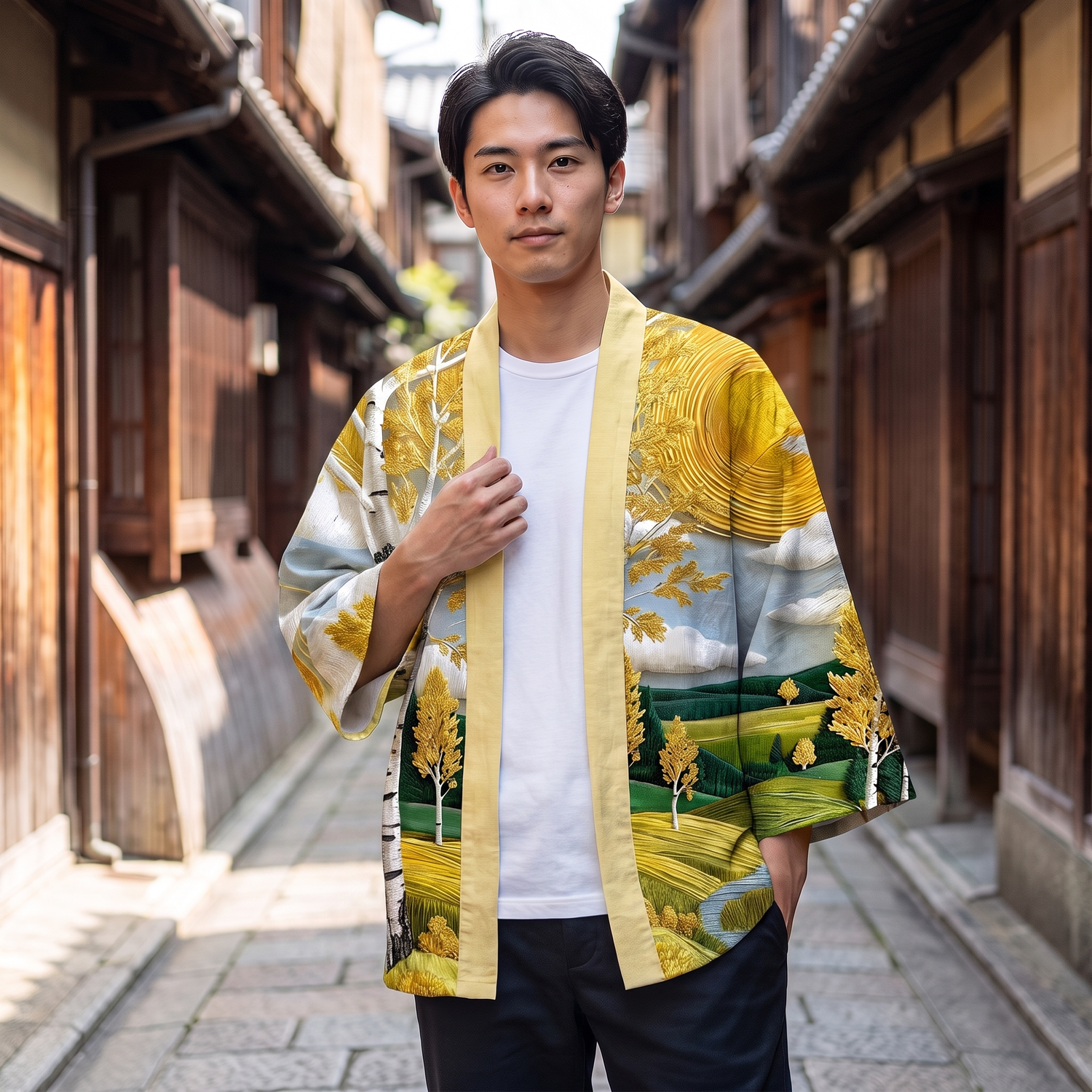 Men's Japanese Kimono Cardigan