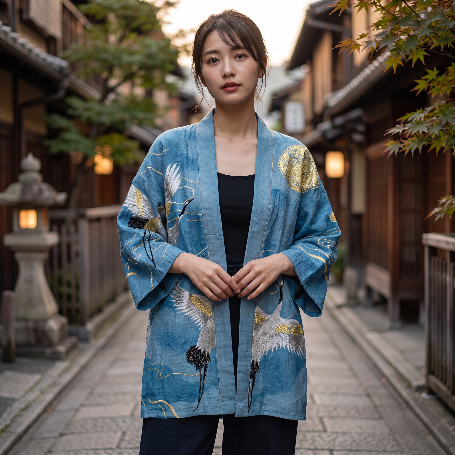 Blue Kimono Cardigan