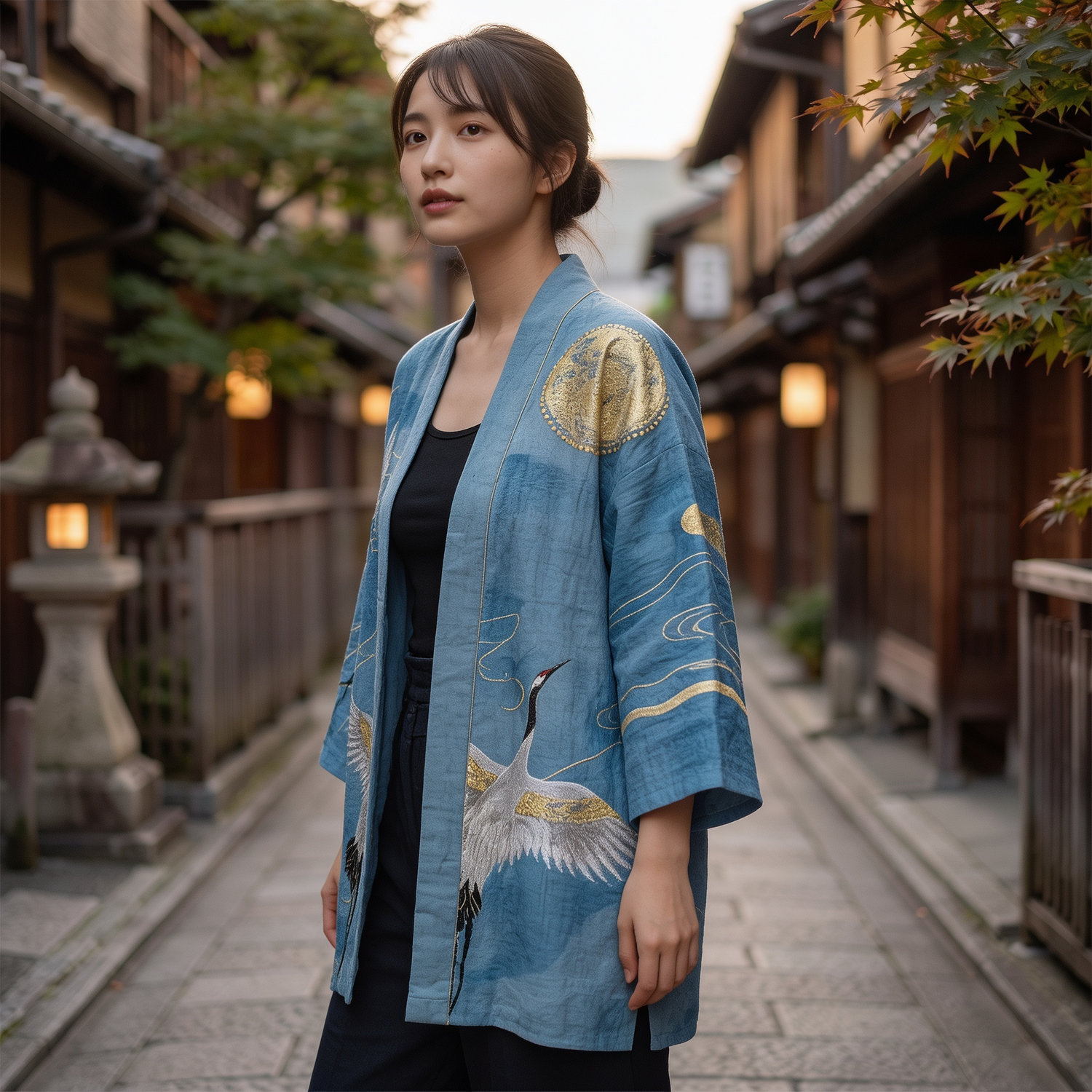 Blue Kimono Cardigan