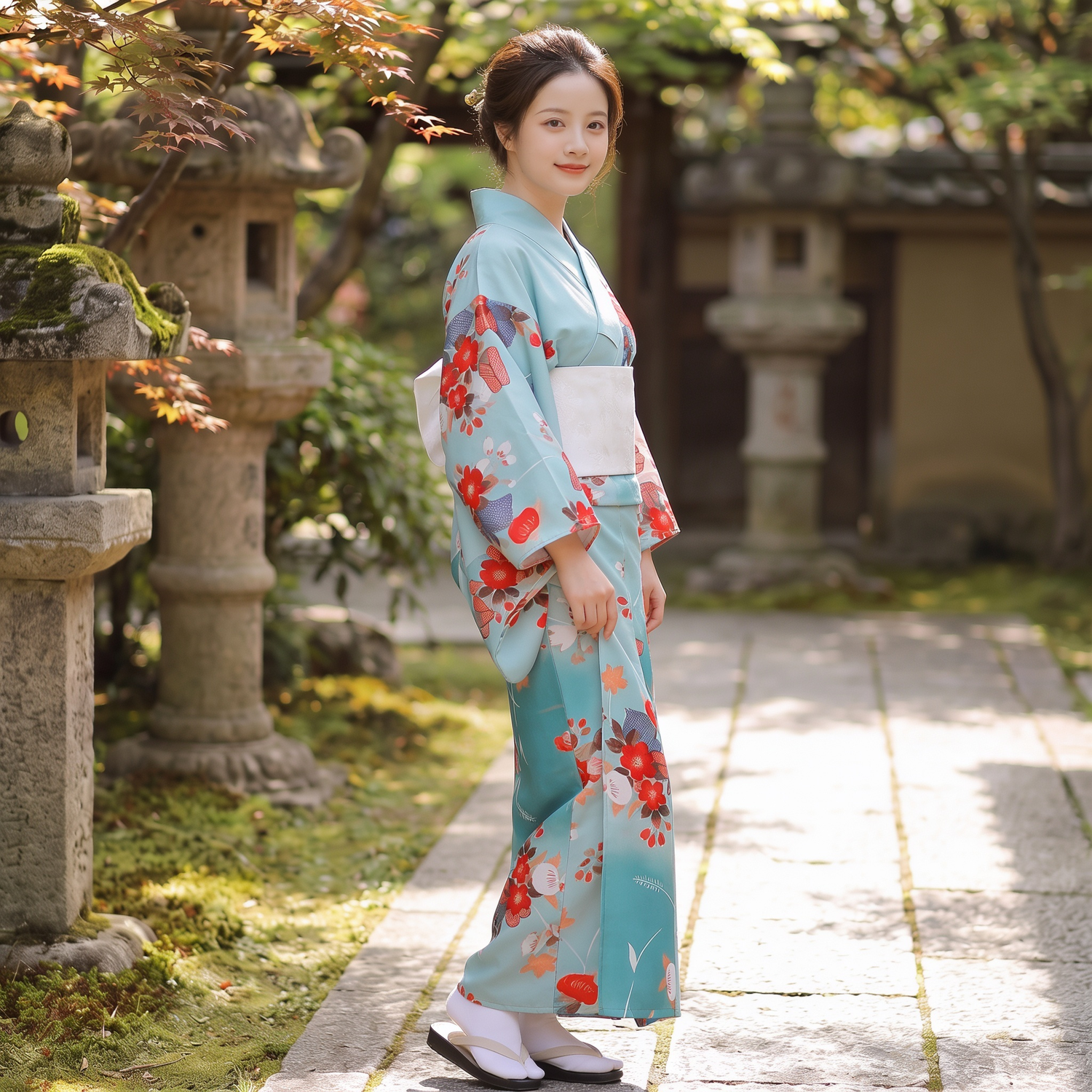 Yukata Robe Womens