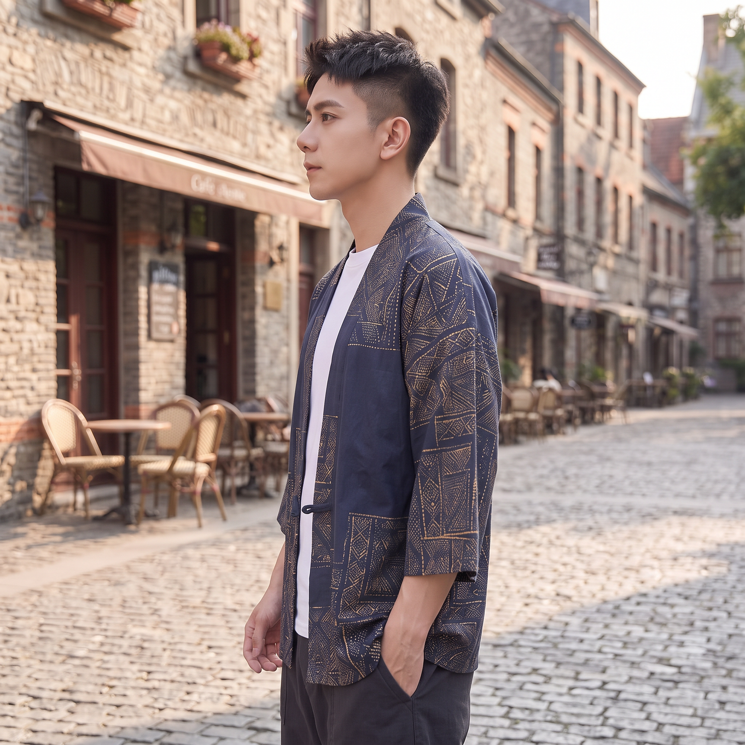 Cotton Linen Kimono Cardigan