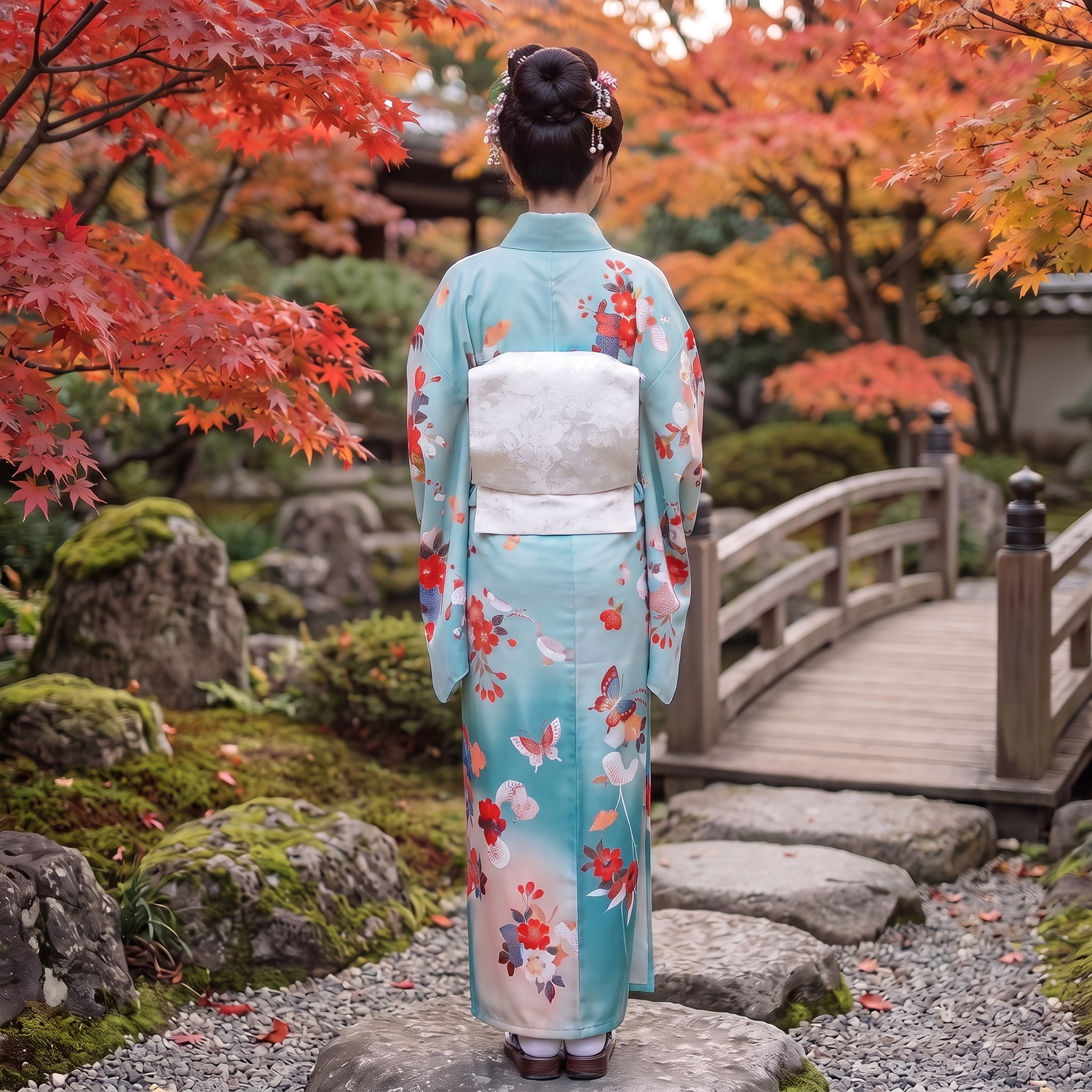 Traditional Japanese Womens Kimono
