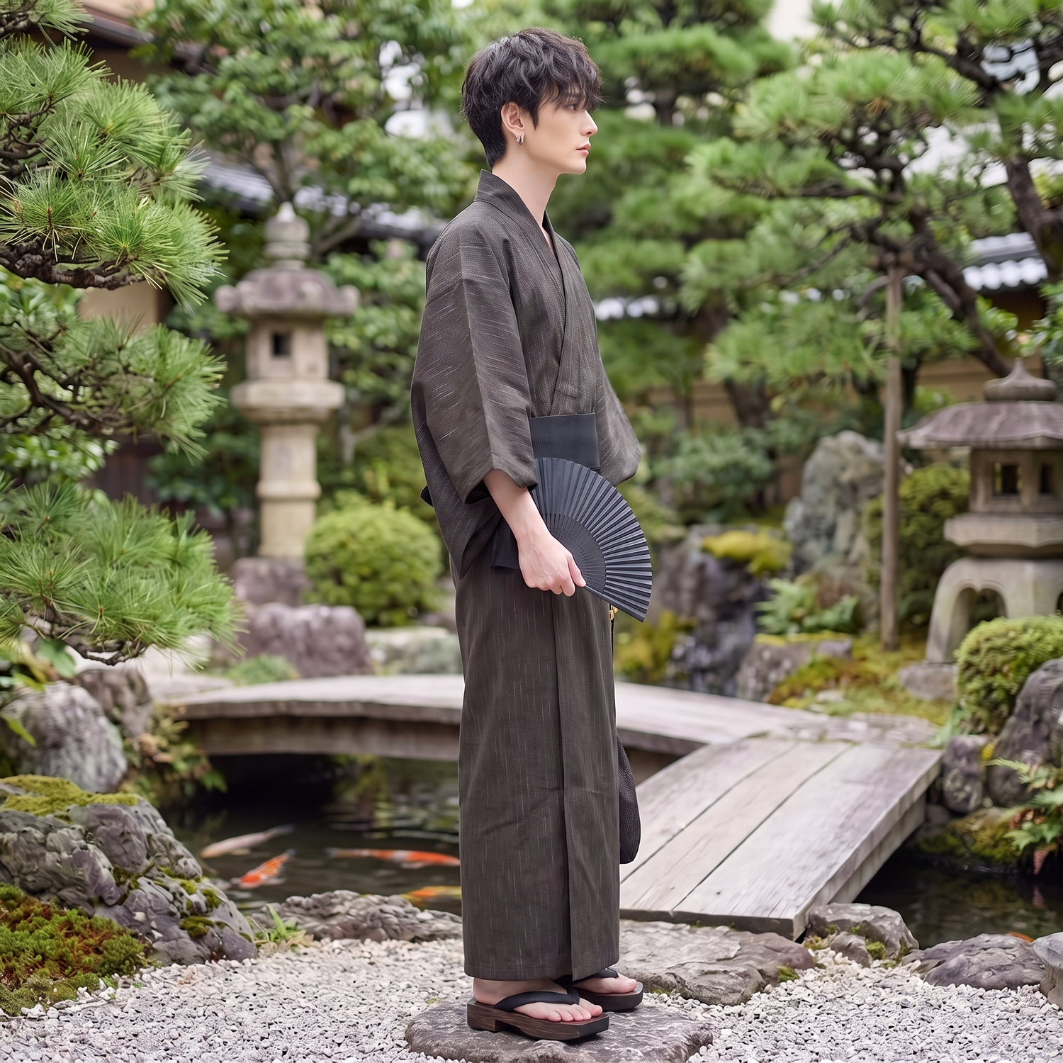 Men's Japanese Traditional Kimono