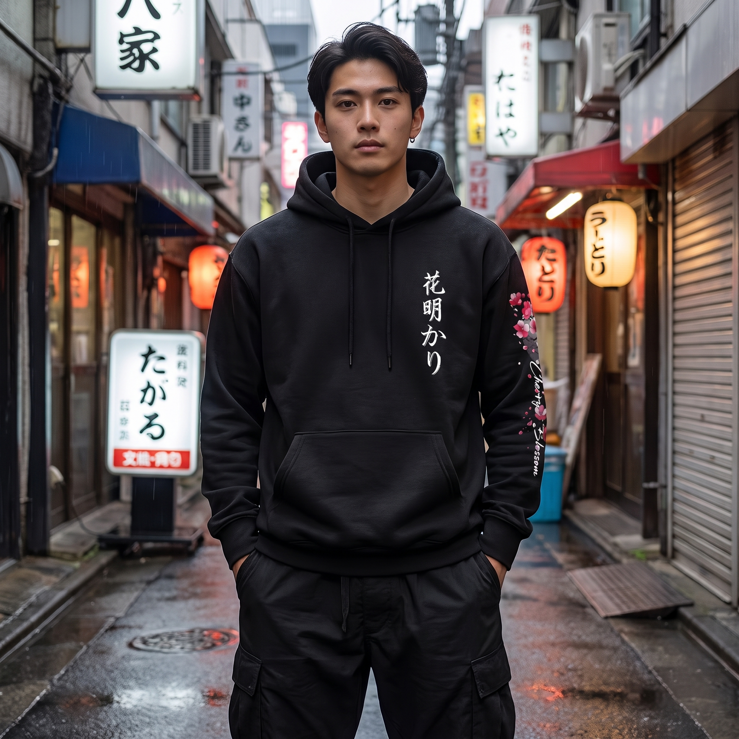Cherry Blossom Mens Hoodie