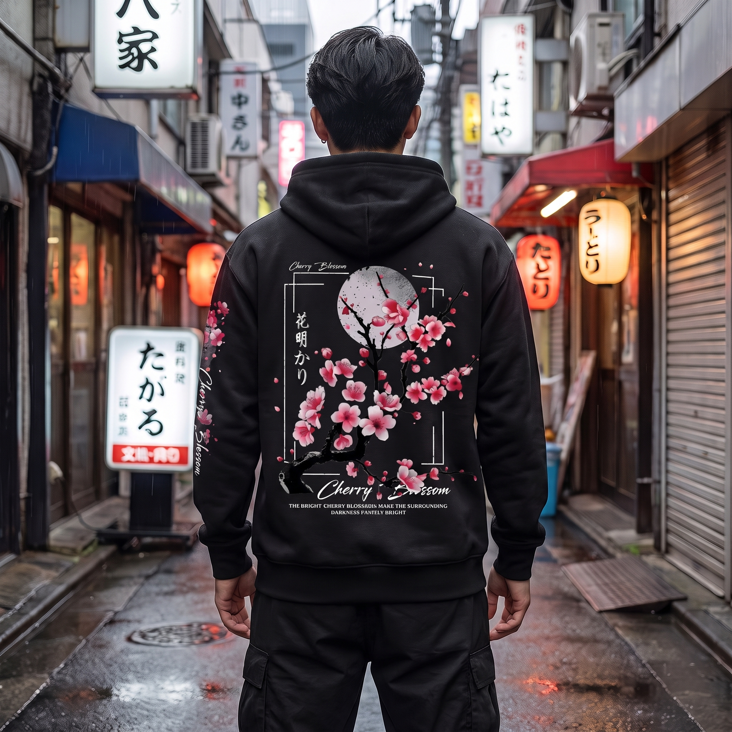 Cherry Blossom Mens Hoodie