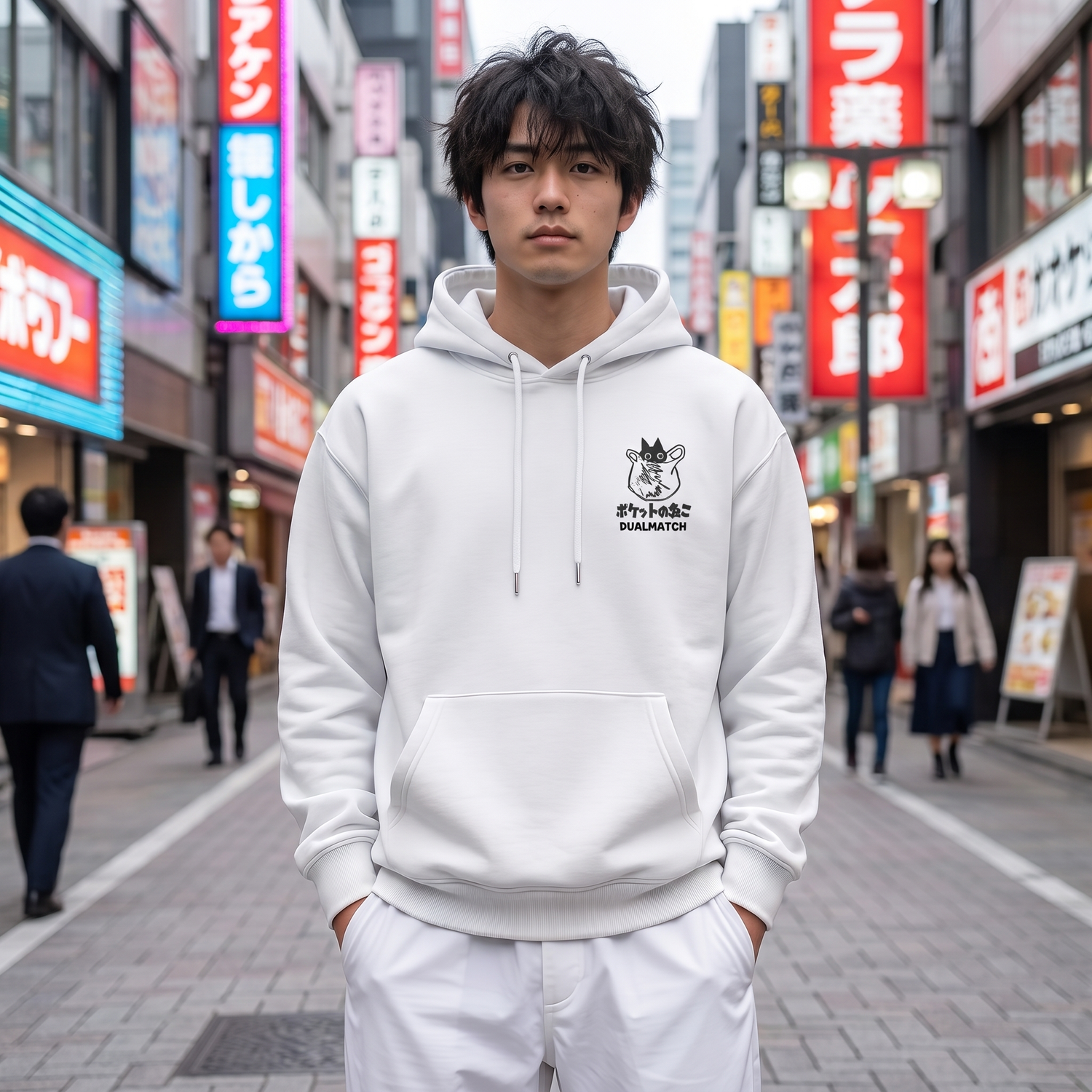 Japanese Cartoon Printed Hoodie